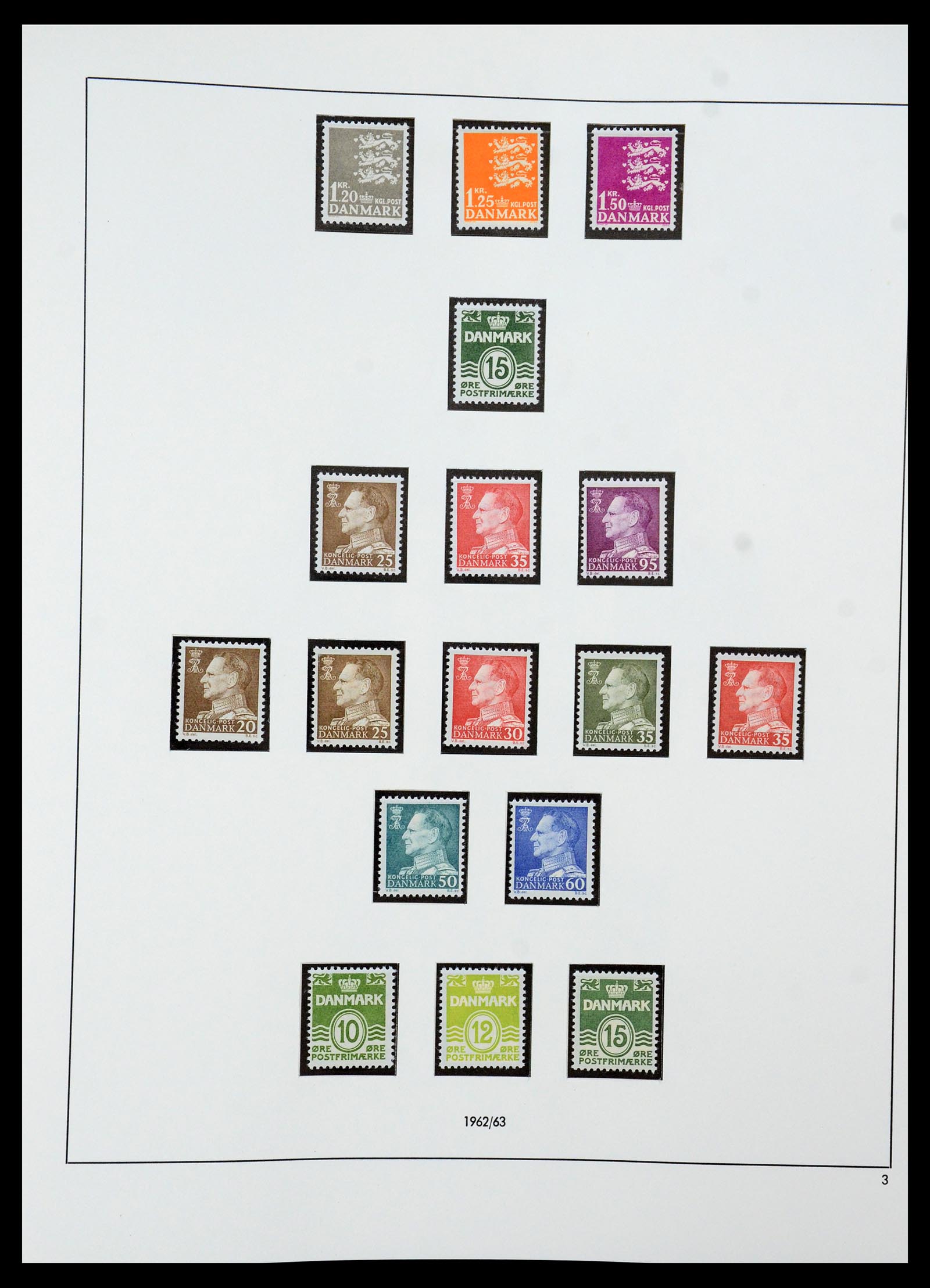 35308 010 - Postzegelverzameling 35308 Denemarken 1945-1998.