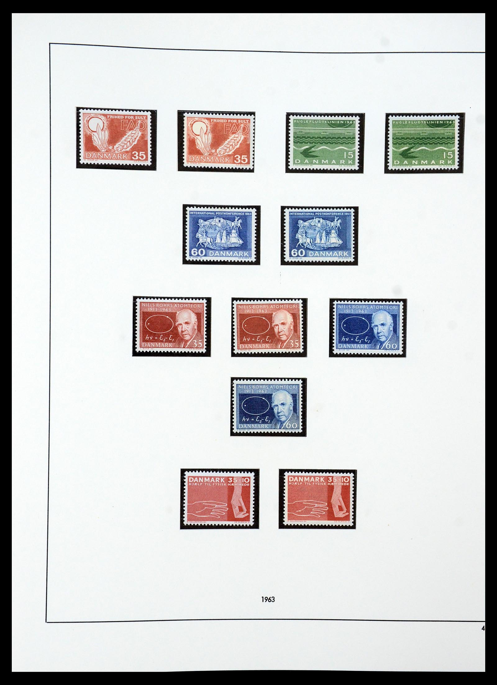 35308 011 - Postzegelverzameling 35308 Denemarken 1945-1998.