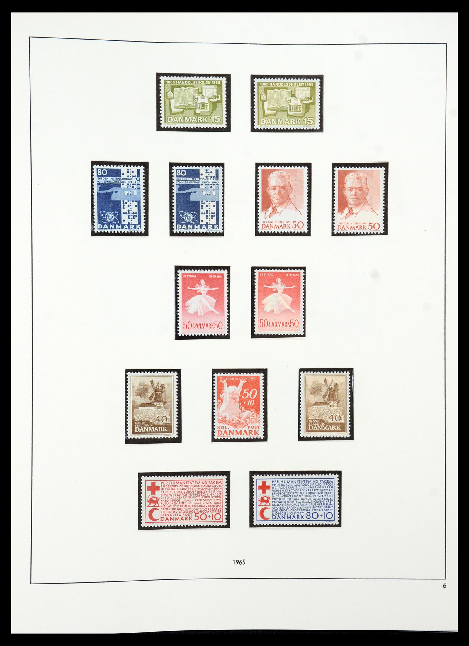 35308 013 - Stamp Collection 35308 Denmark 1945-1998.