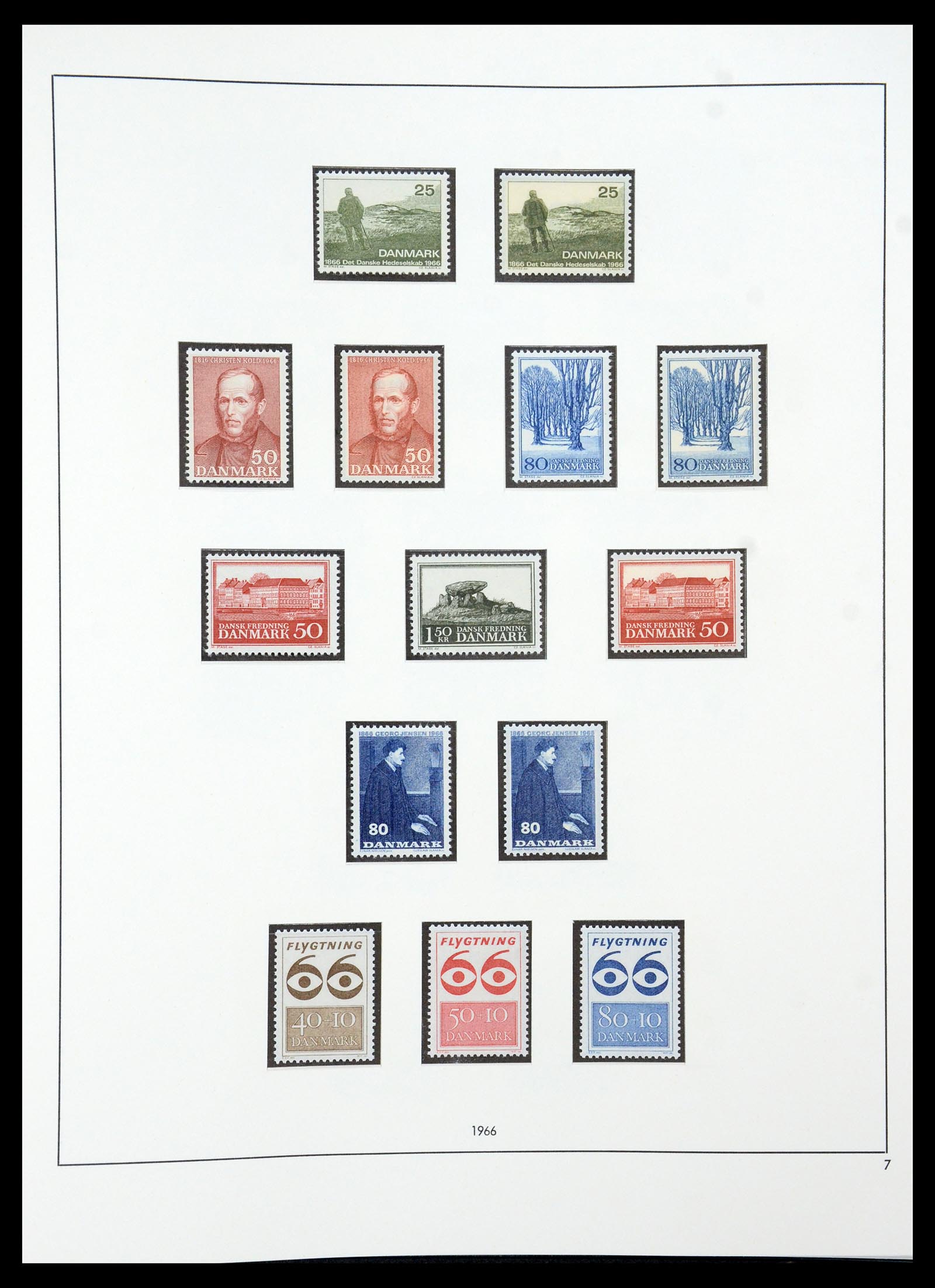 35308 014 - Postzegelverzameling 35308 Denemarken 1945-1998.
