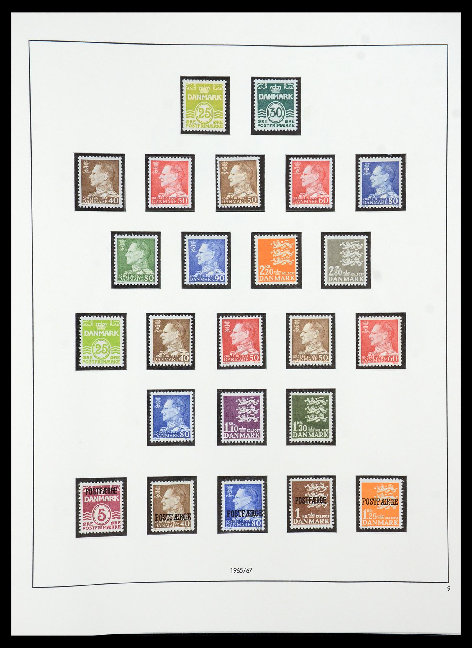 35308 016 - Postzegelverzameling 35308 Denemarken 1945-1998.