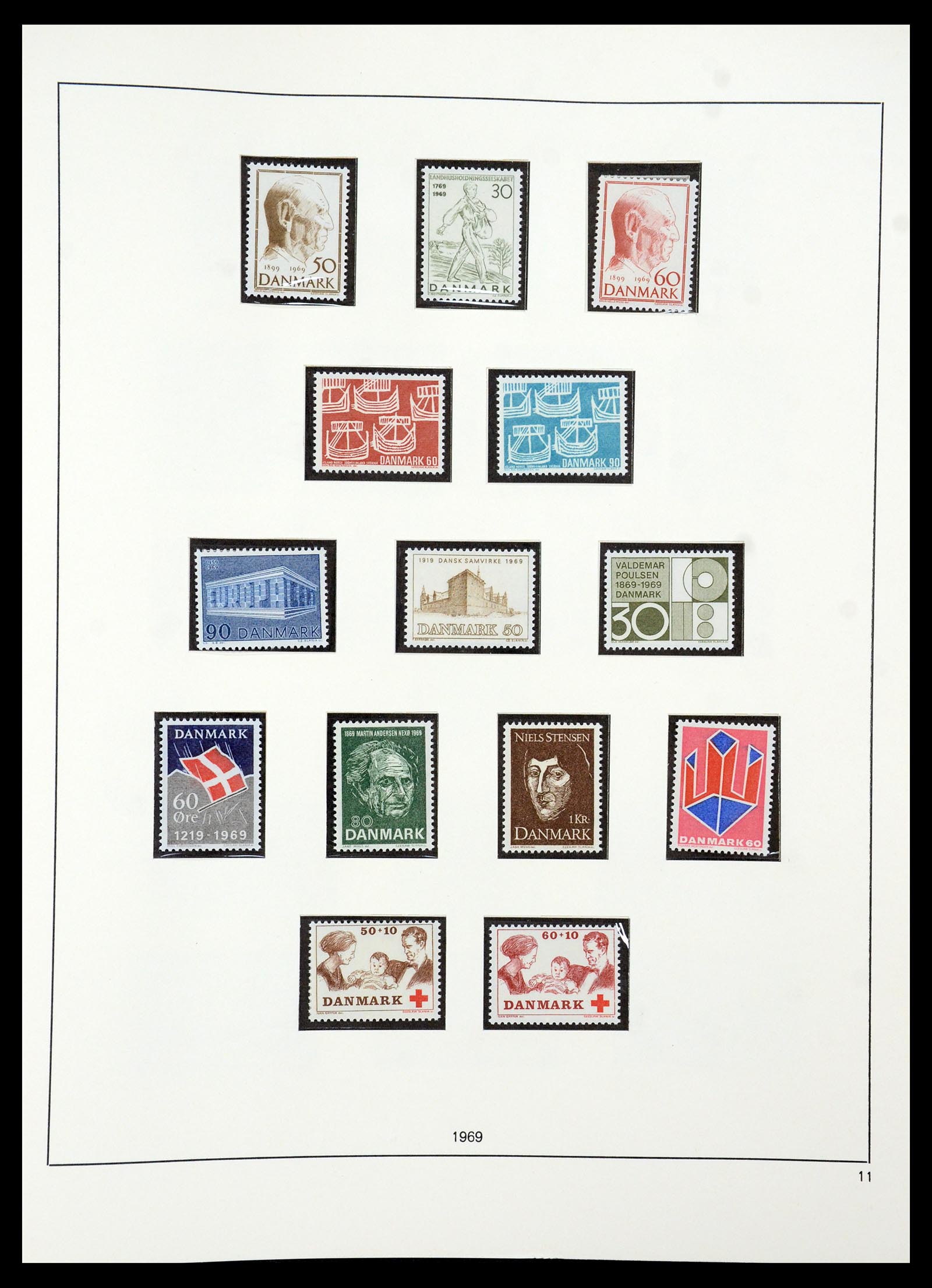 35308 018 - Postzegelverzameling 35308 Denemarken 1945-1998.