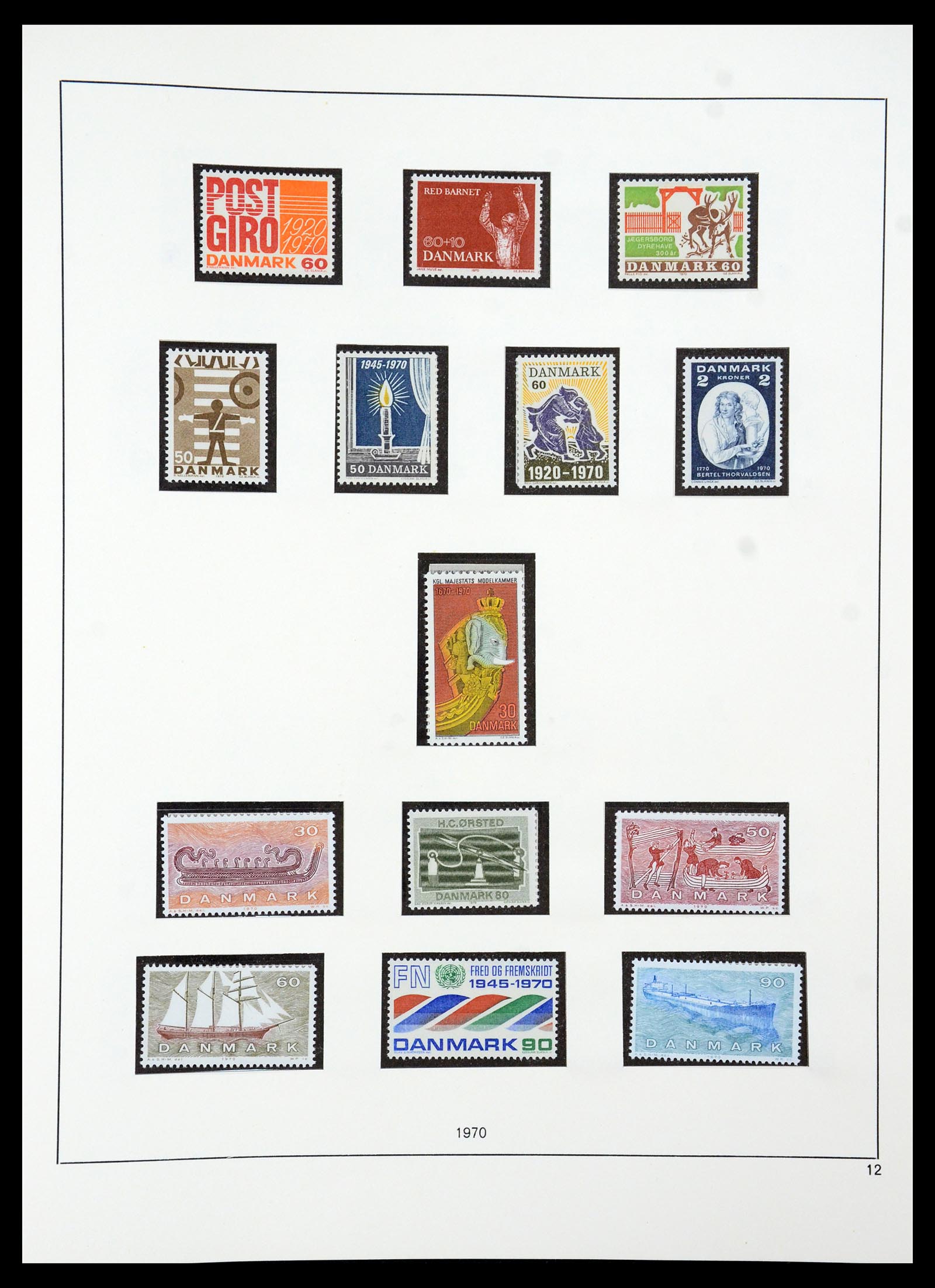 35308 019 - Postzegelverzameling 35308 Denemarken 1945-1998.