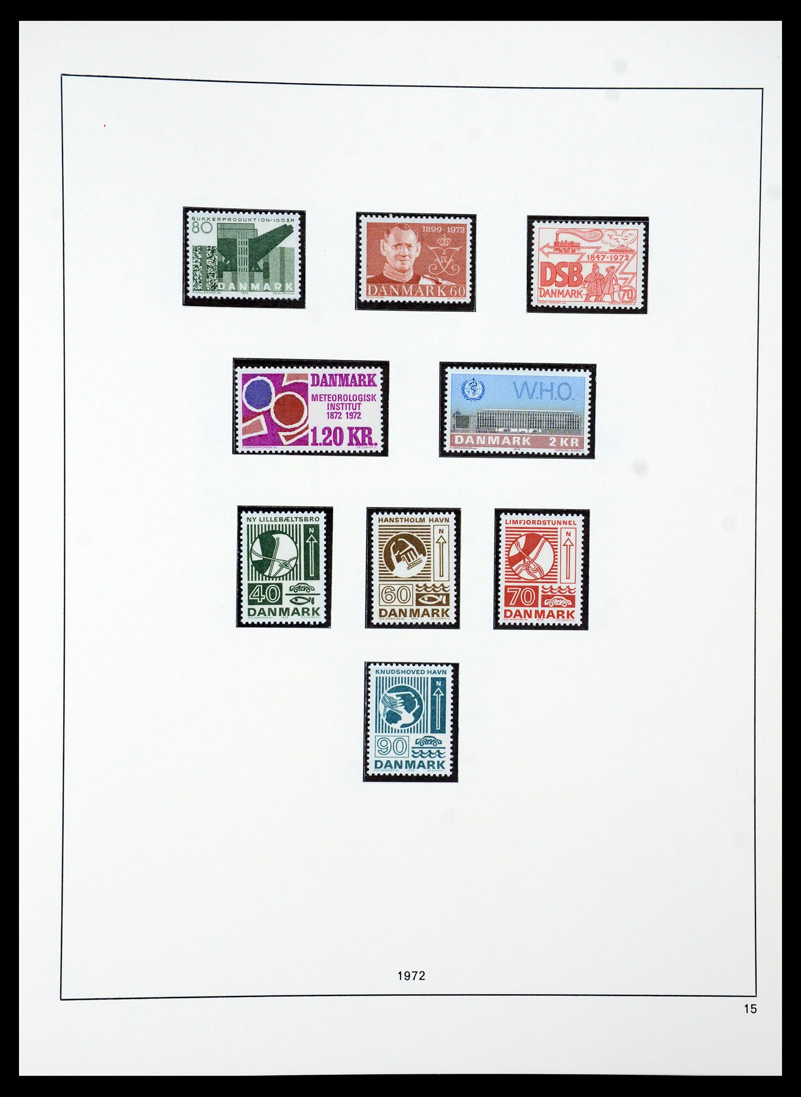 35308 022 - Postzegelverzameling 35308 Denemarken 1945-1998.