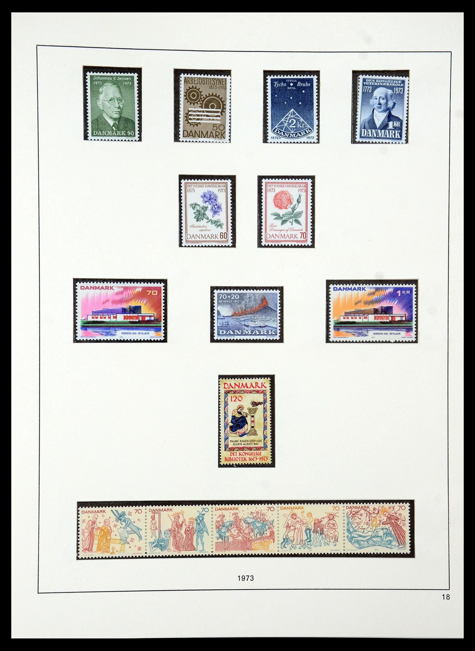 35308 025 - Postzegelverzameling 35308 Denemarken 1945-1998.