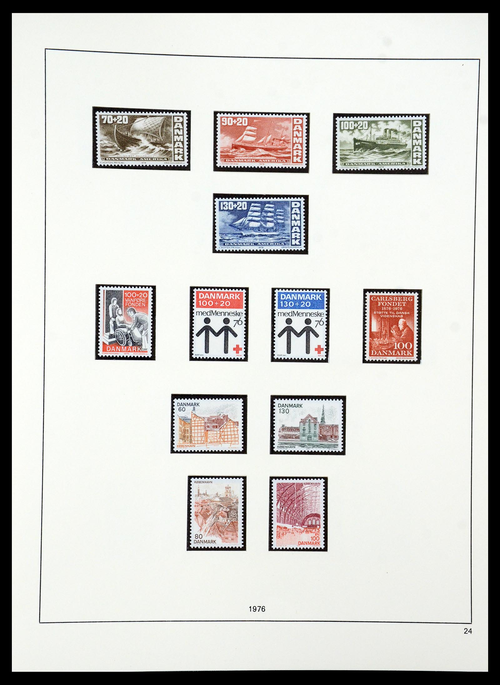 35308 031 - Postzegelverzameling 35308 Denemarken 1945-1998.