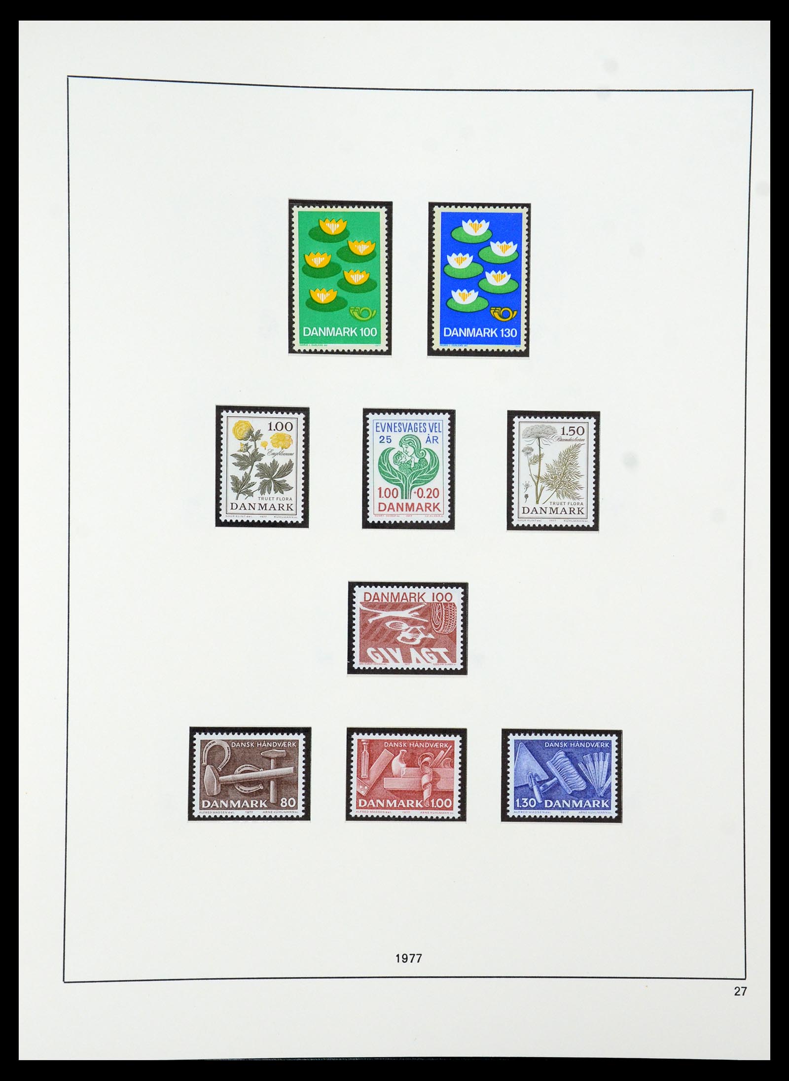 35308 034 - Postzegelverzameling 35308 Denemarken 1945-1998.