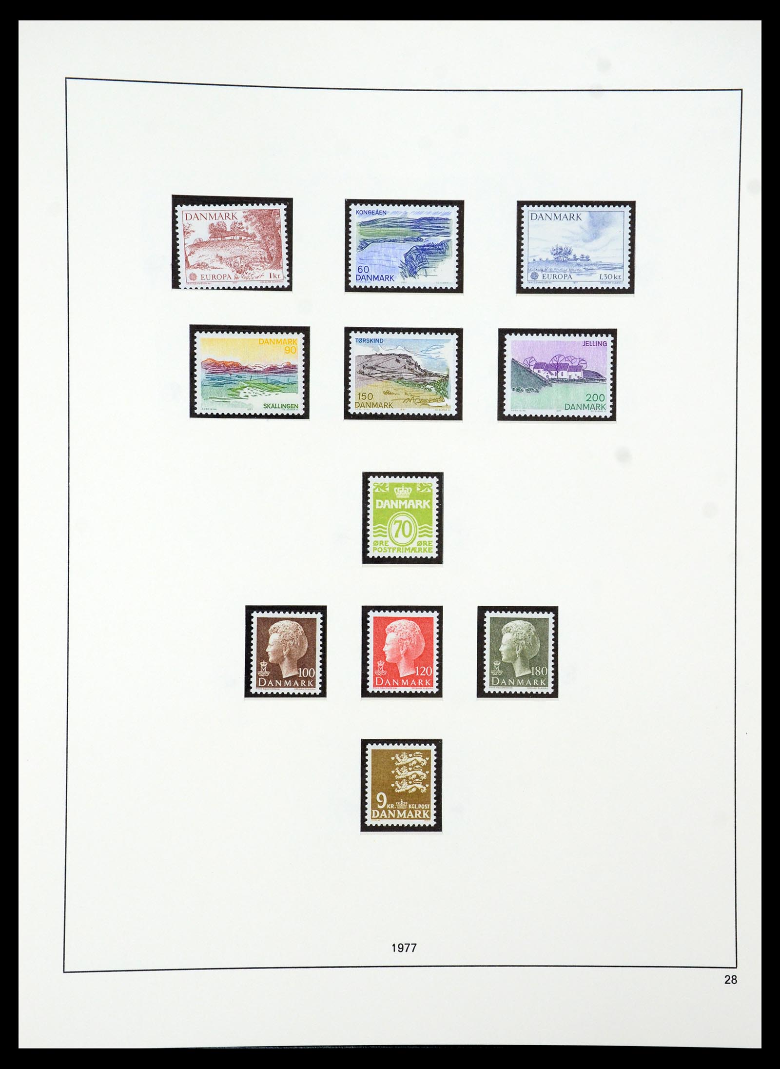 35308 035 - Postzegelverzameling 35308 Denemarken 1945-1998.