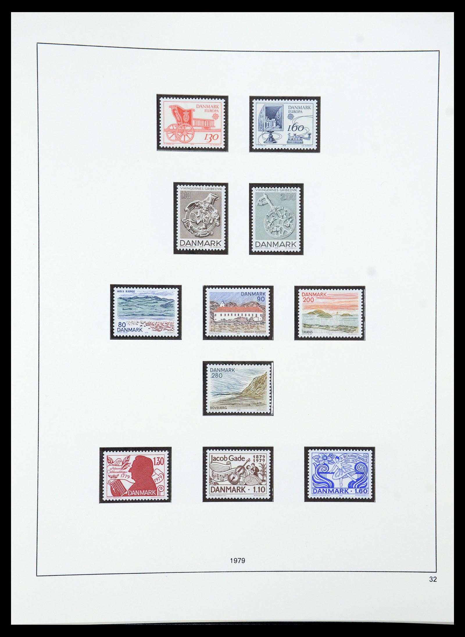 35308 039 - Postzegelverzameling 35308 Denemarken 1945-1998.