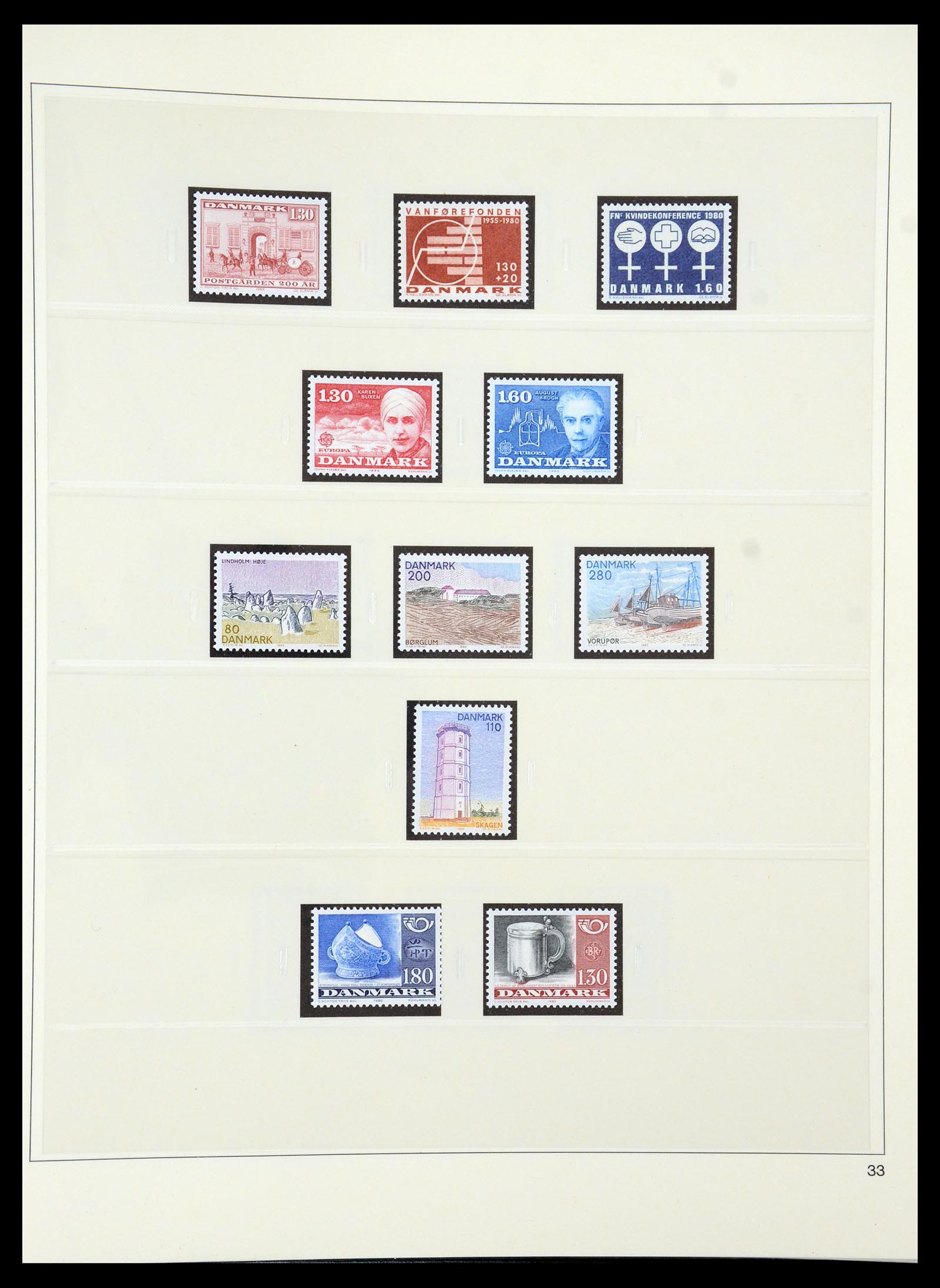 35308 040 - Postzegelverzameling 35308 Denemarken 1945-1998.