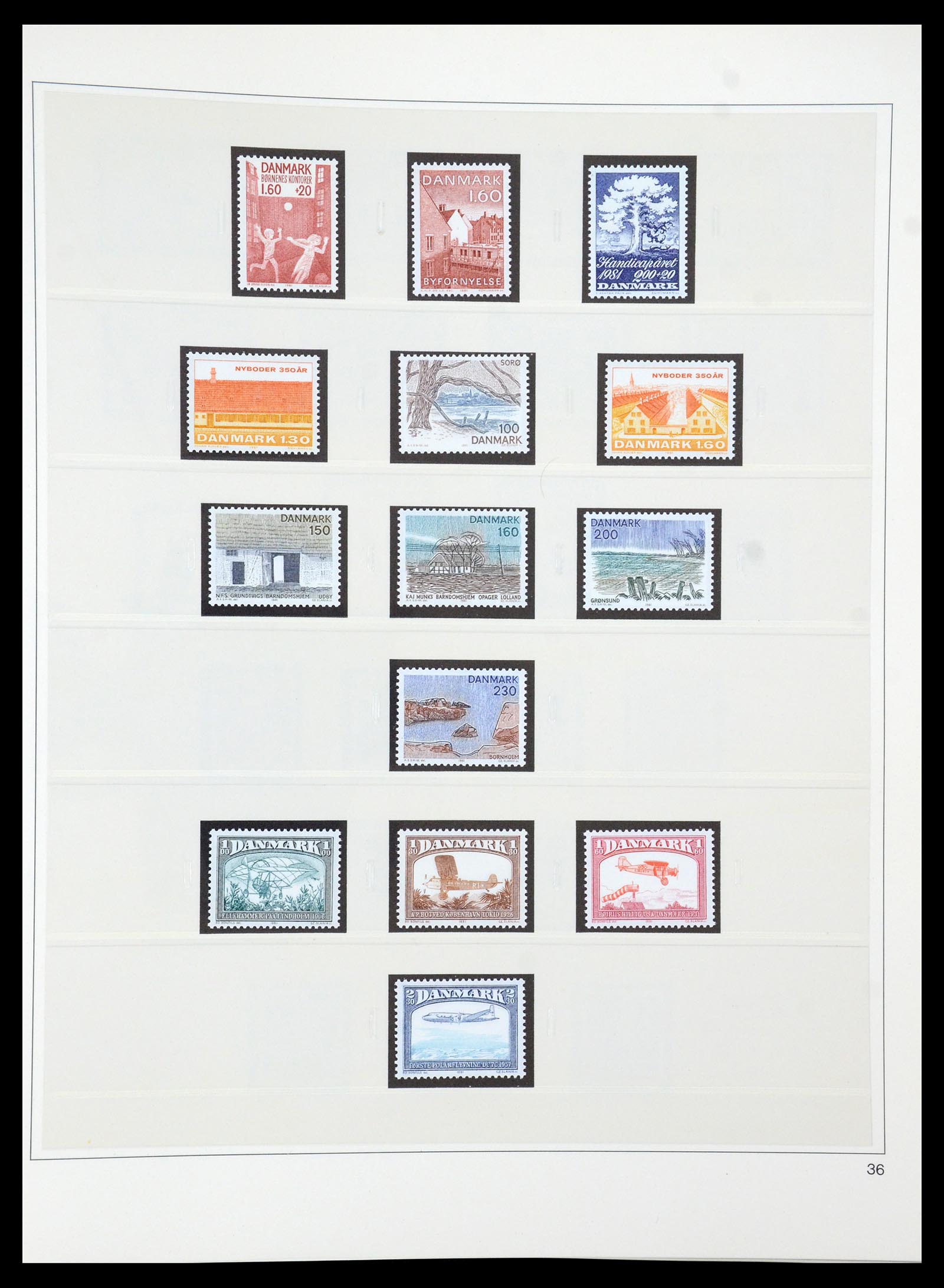 35308 043 - Postzegelverzameling 35308 Denemarken 1945-1998.