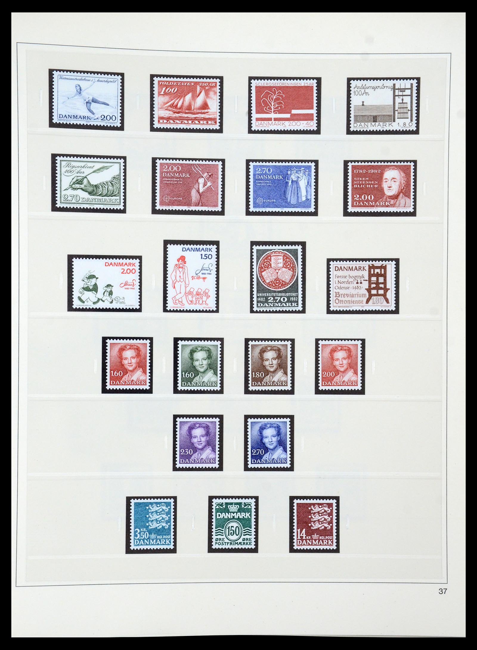 35308 044 - Postzegelverzameling 35308 Denemarken 1945-1998.