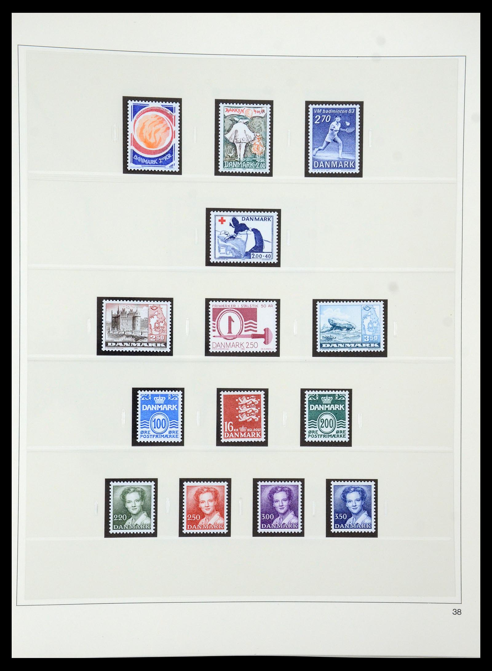 35308 045 - Postzegelverzameling 35308 Denemarken 1945-1998.