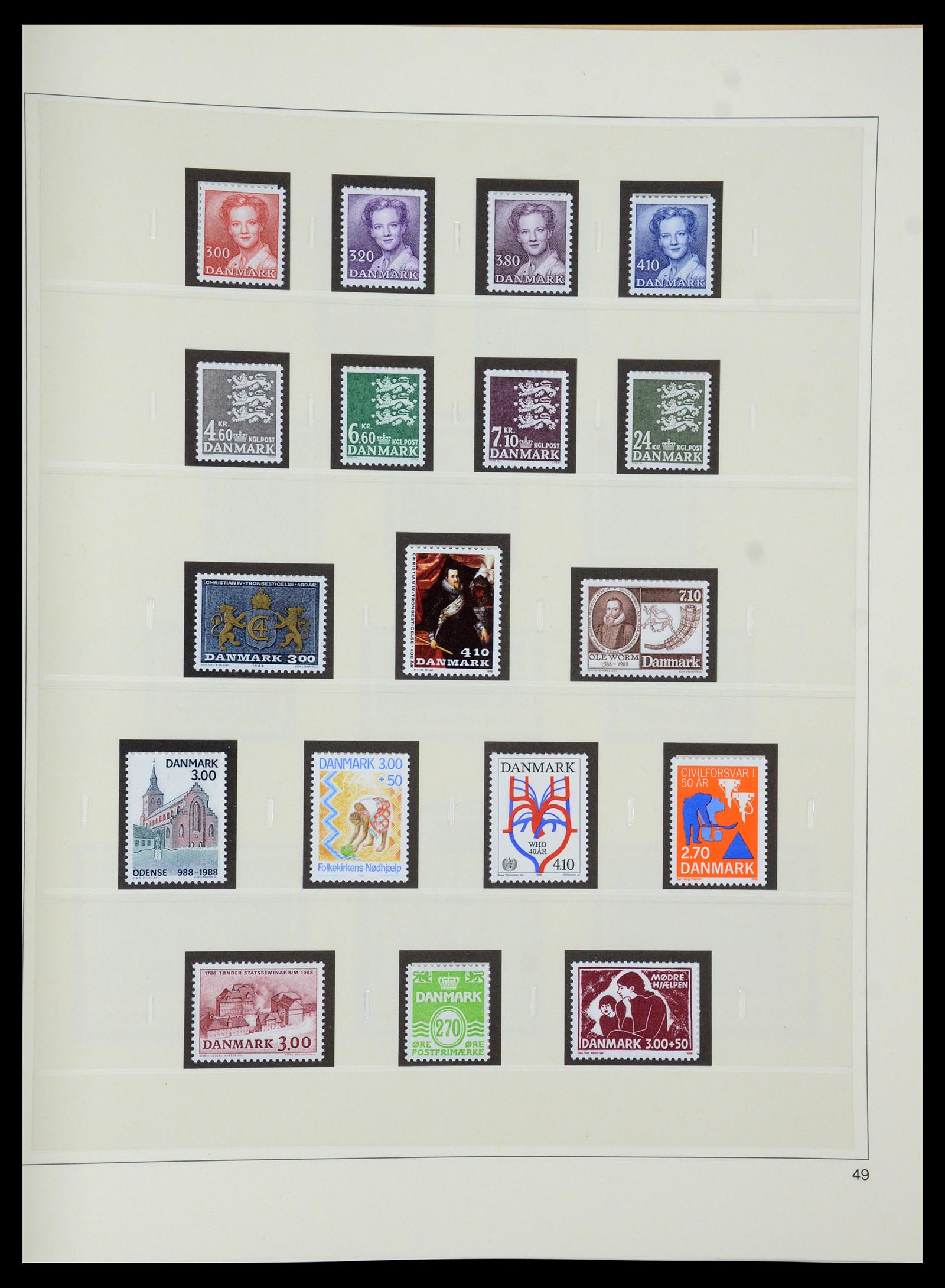 35308 056 - Postzegelverzameling 35308 Denemarken 1945-1998.