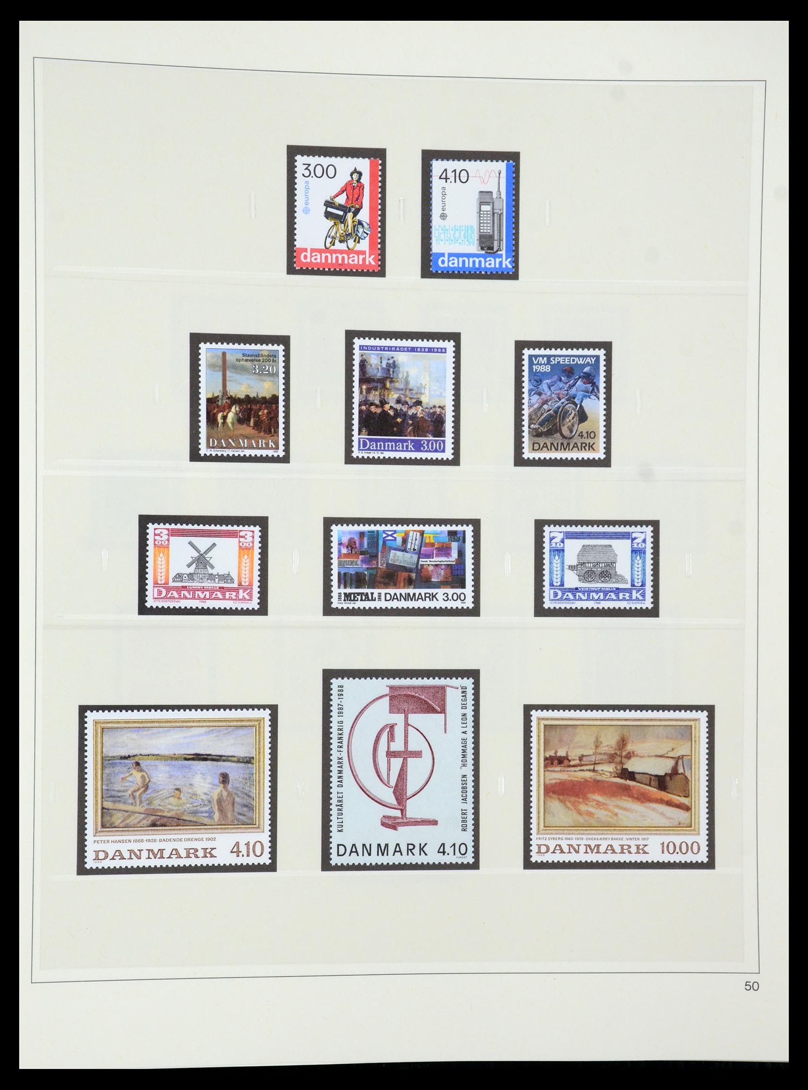 35308 057 - Postzegelverzameling 35308 Denemarken 1945-1998.