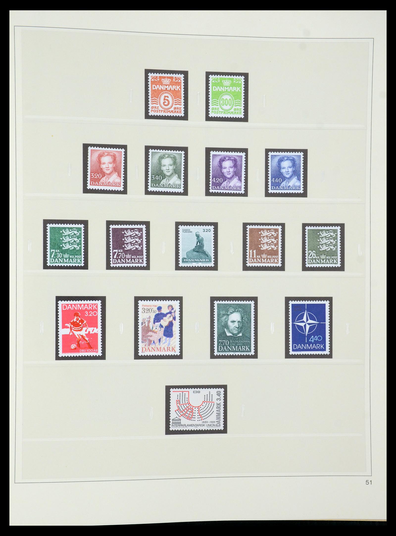 35308 058 - Postzegelverzameling 35308 Denemarken 1945-1998.