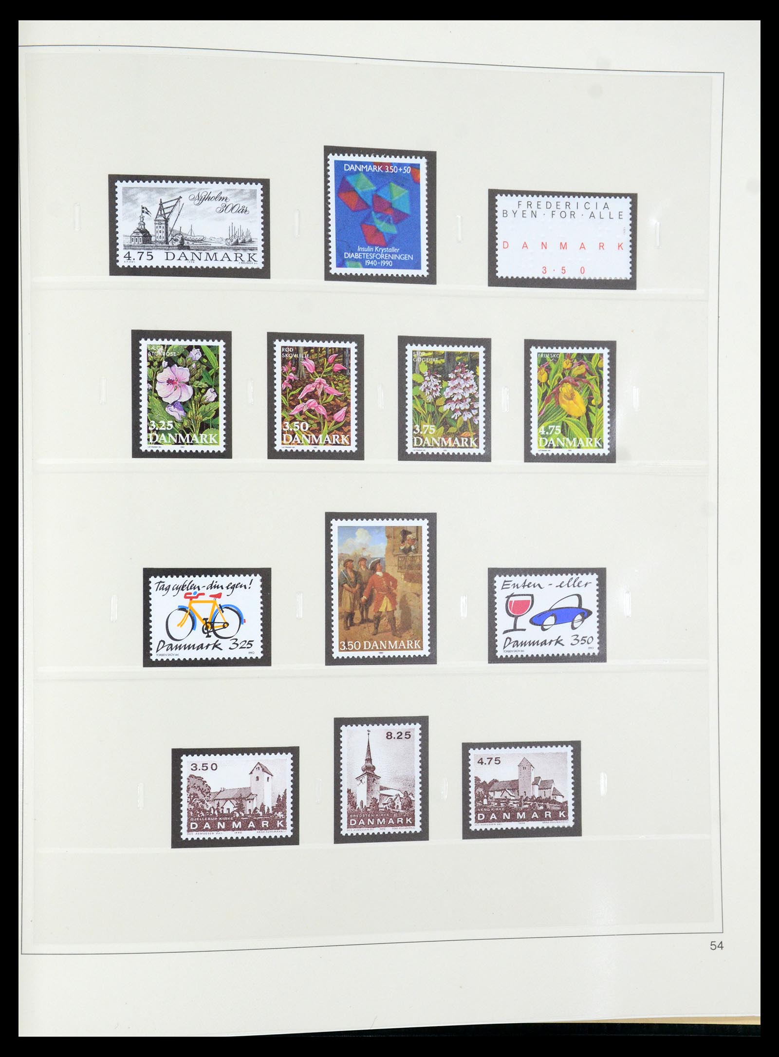 35308 061 - Postzegelverzameling 35308 Denemarken 1945-1998.