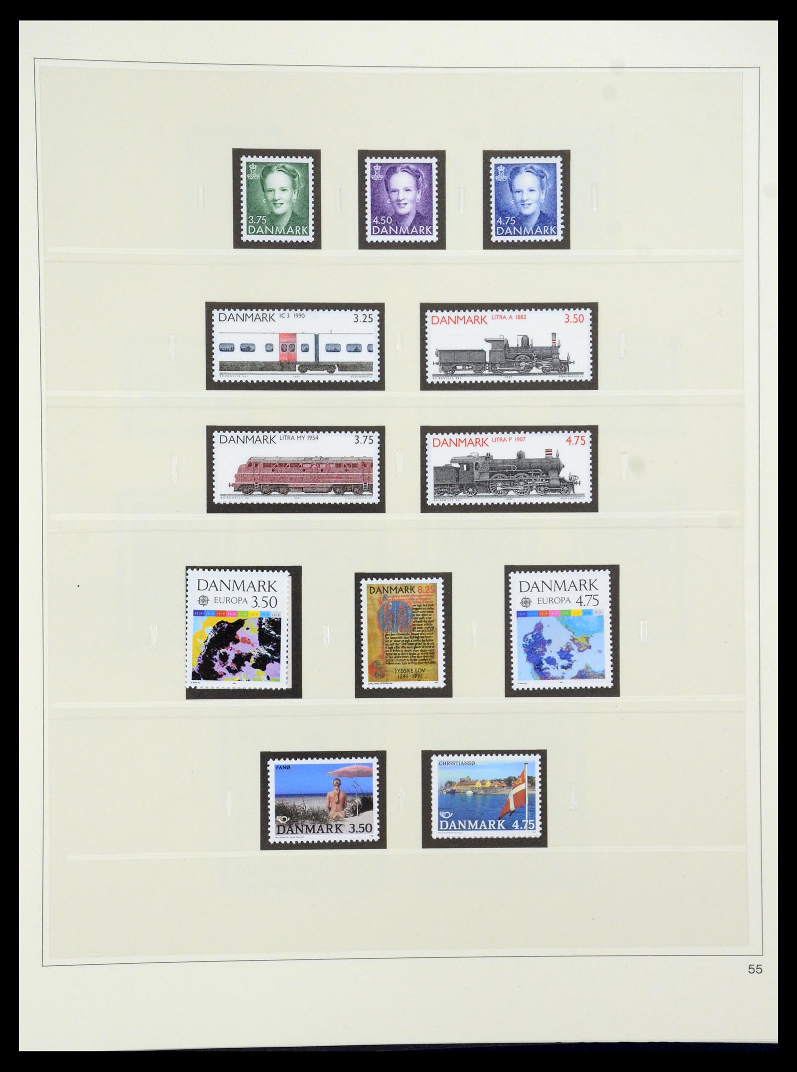35308 062 - Postzegelverzameling 35308 Denemarken 1945-1998.