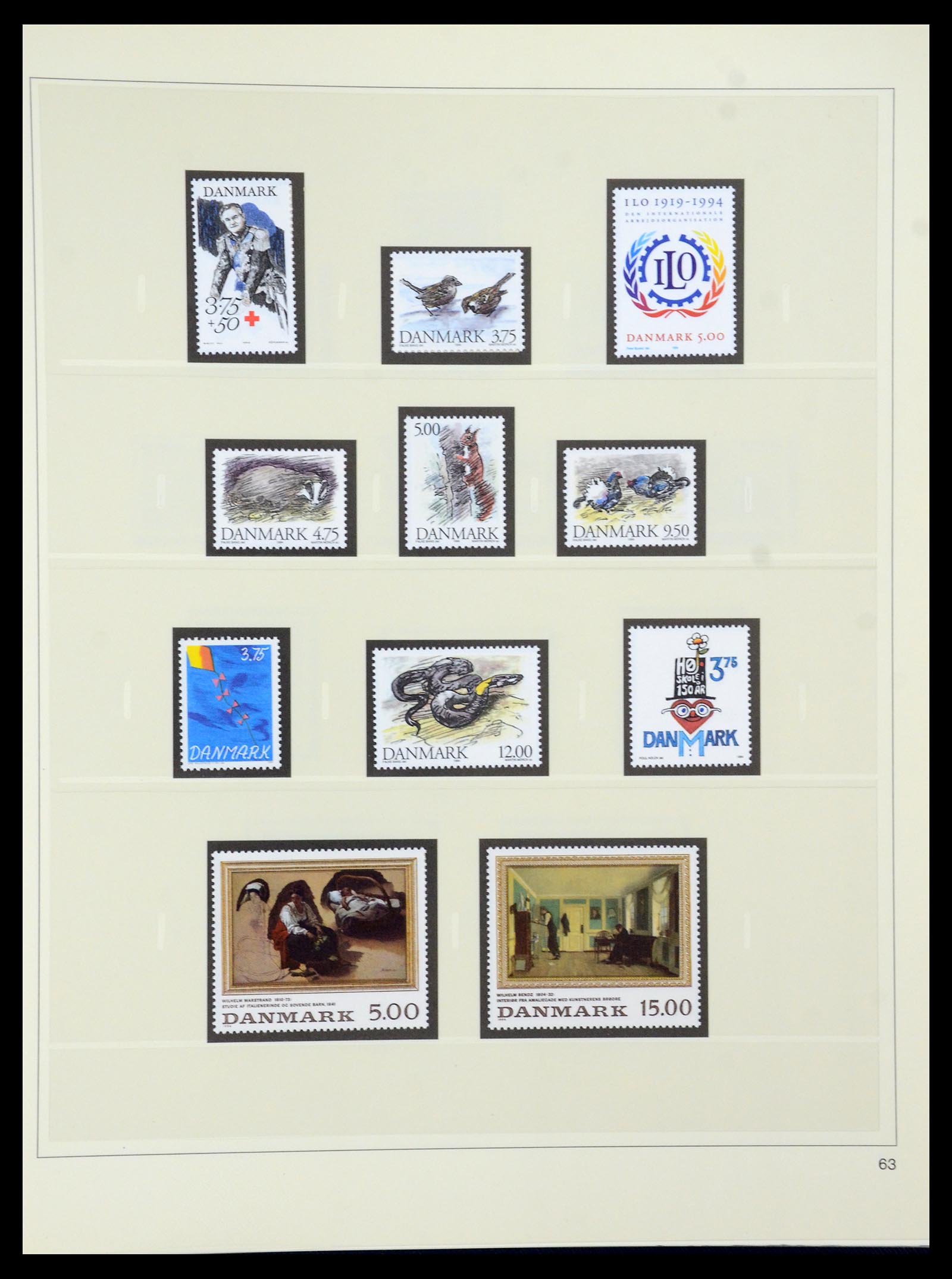 35308 070 - Postzegelverzameling 35308 Denemarken 1945-1998.