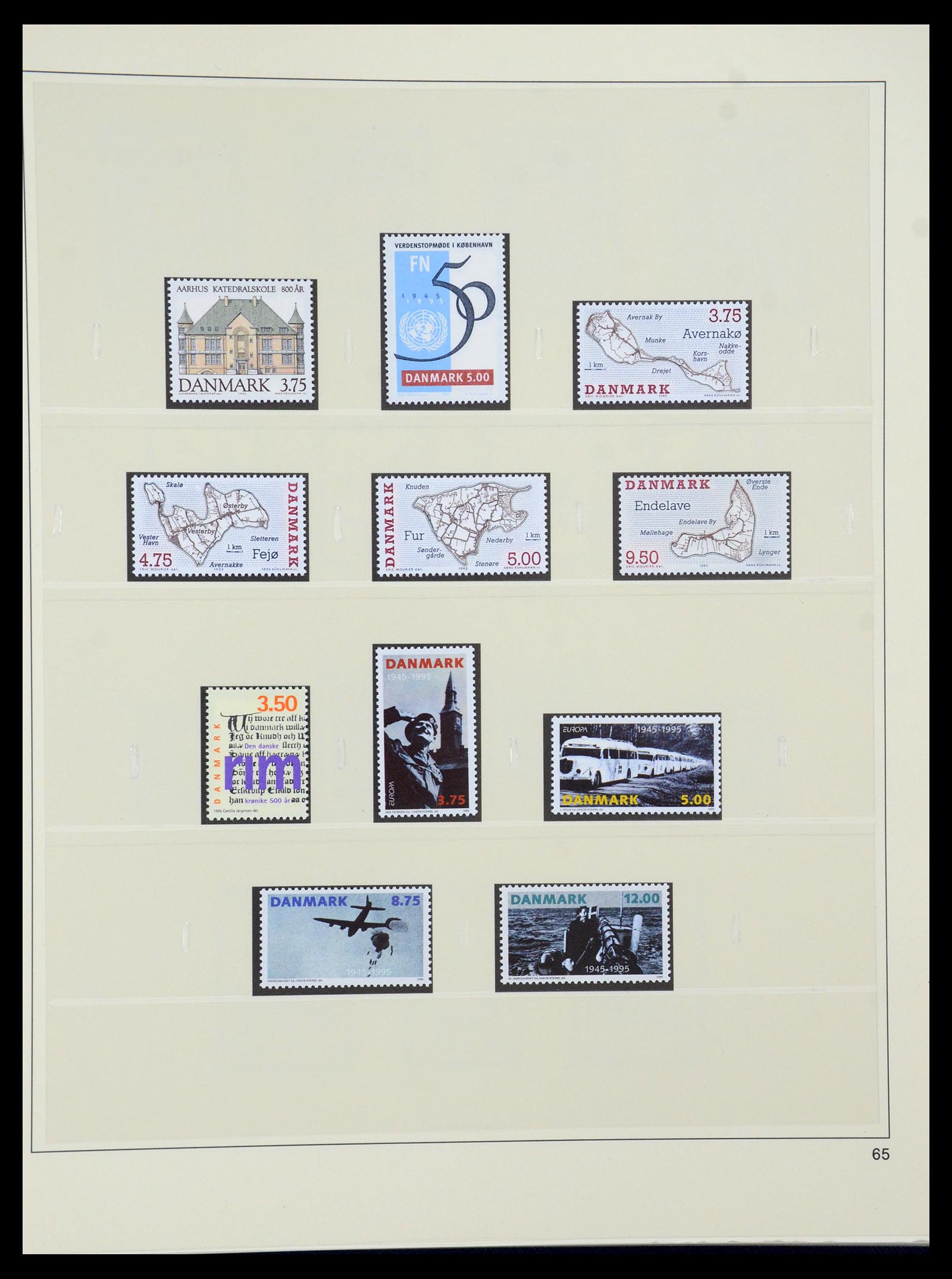 35308 072 - Postzegelverzameling 35308 Denemarken 1945-1998.
