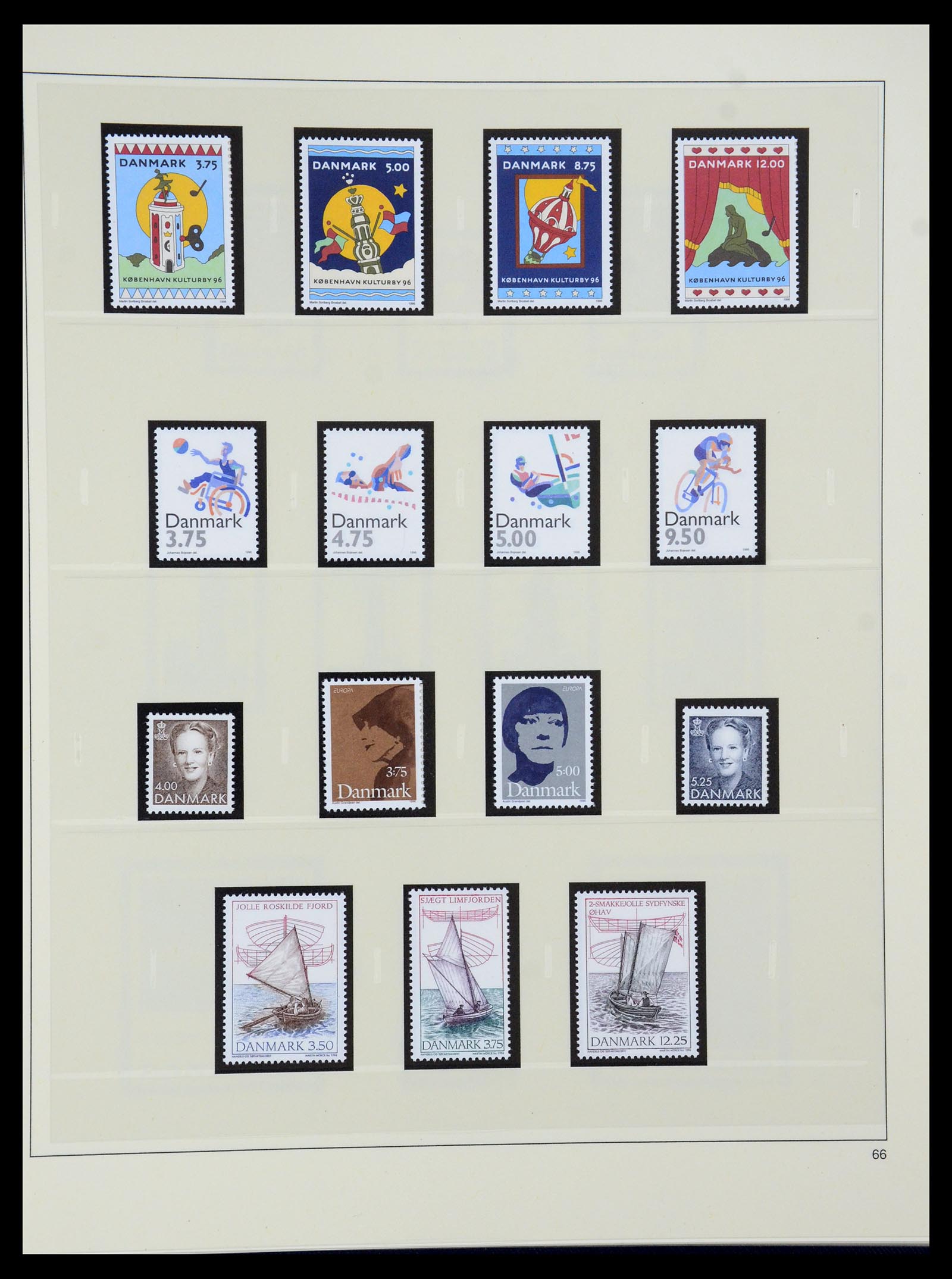 35308 073 - Postzegelverzameling 35308 Denemarken 1945-1998.