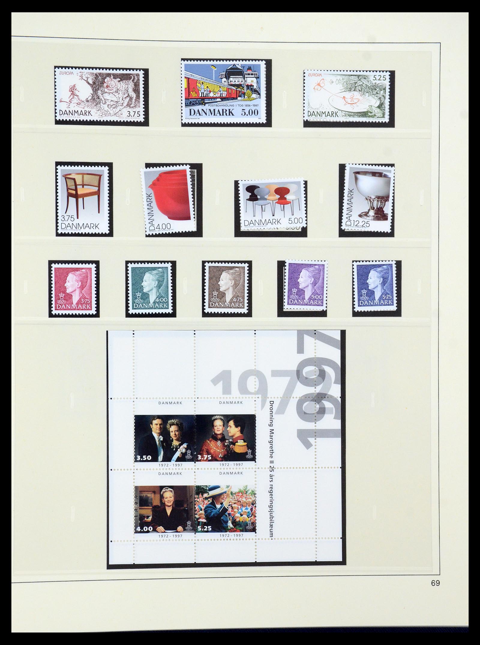 35308 076 - Postzegelverzameling 35308 Denemarken 1945-1998.