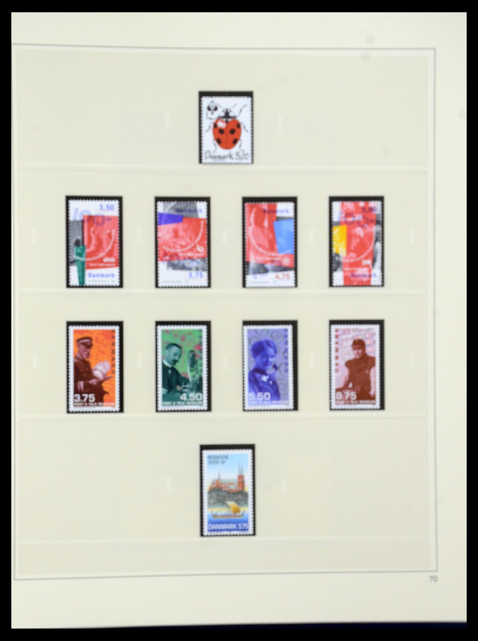 35308 077 - Postzegelverzameling 35308 Denemarken 1945-1998.