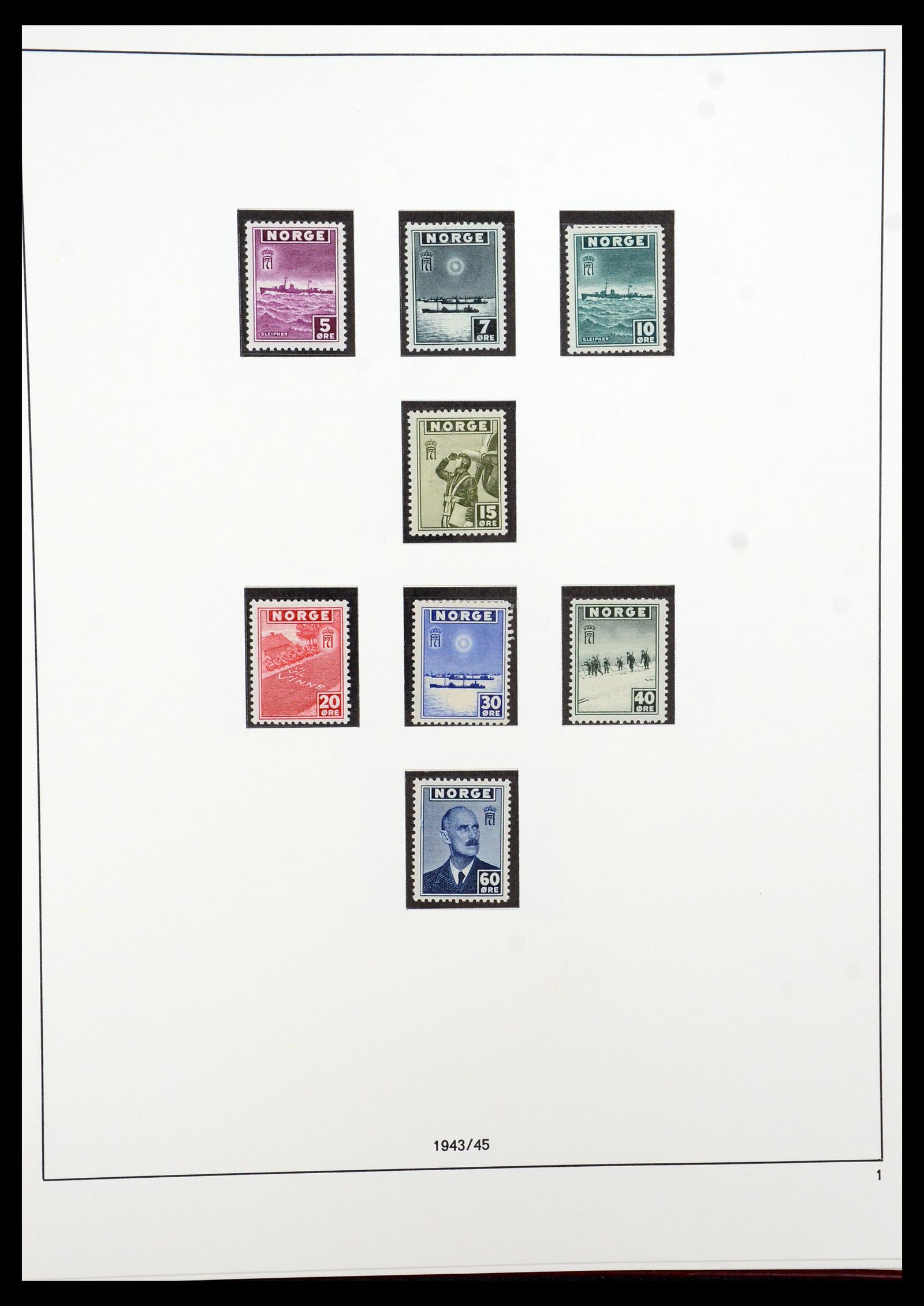 35309 001 - Postzegelverzameling 35309 Noorwegen 1945-1998.