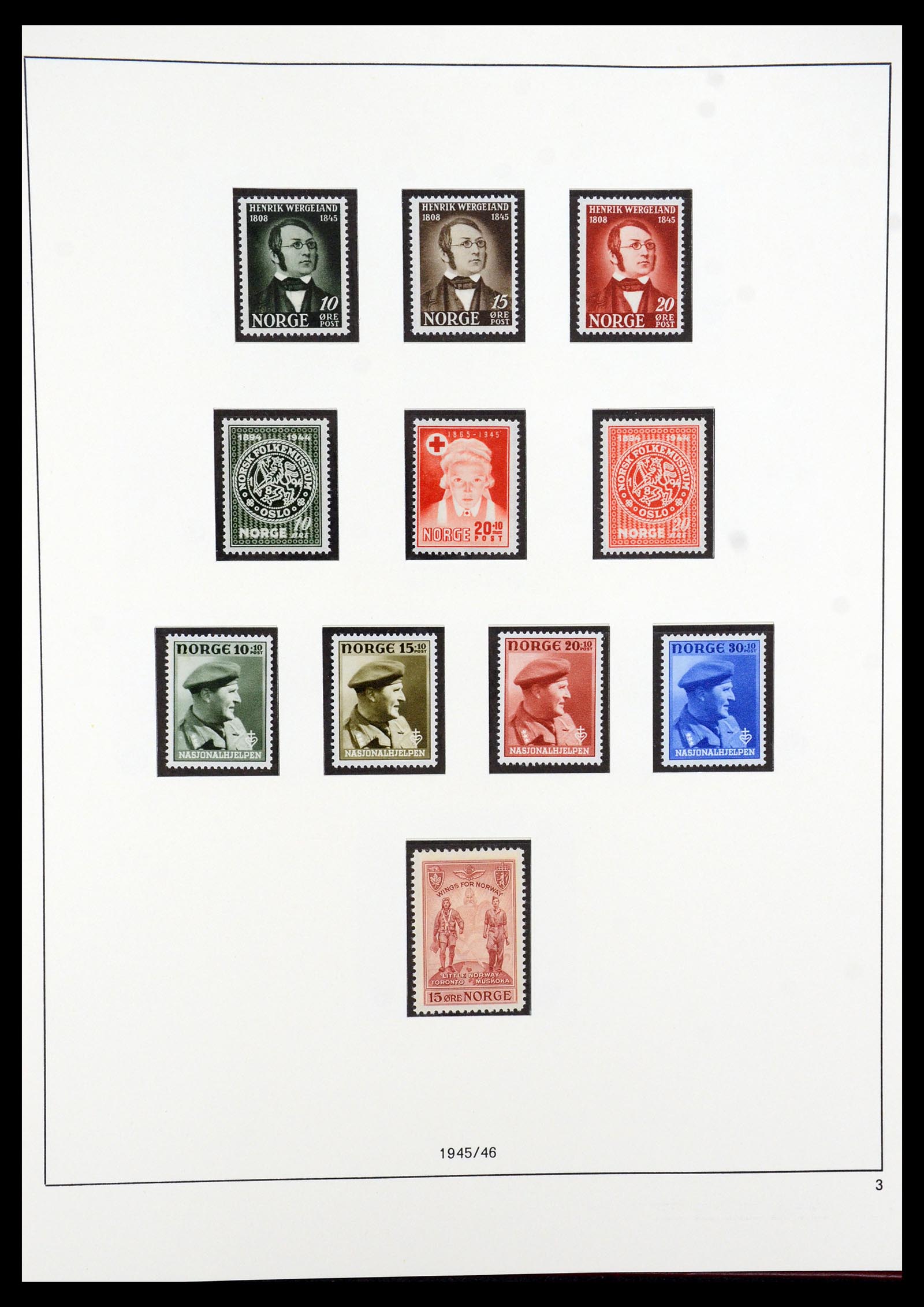 35309 002 - Postzegelverzameling 35309 Noorwegen 1945-1998.