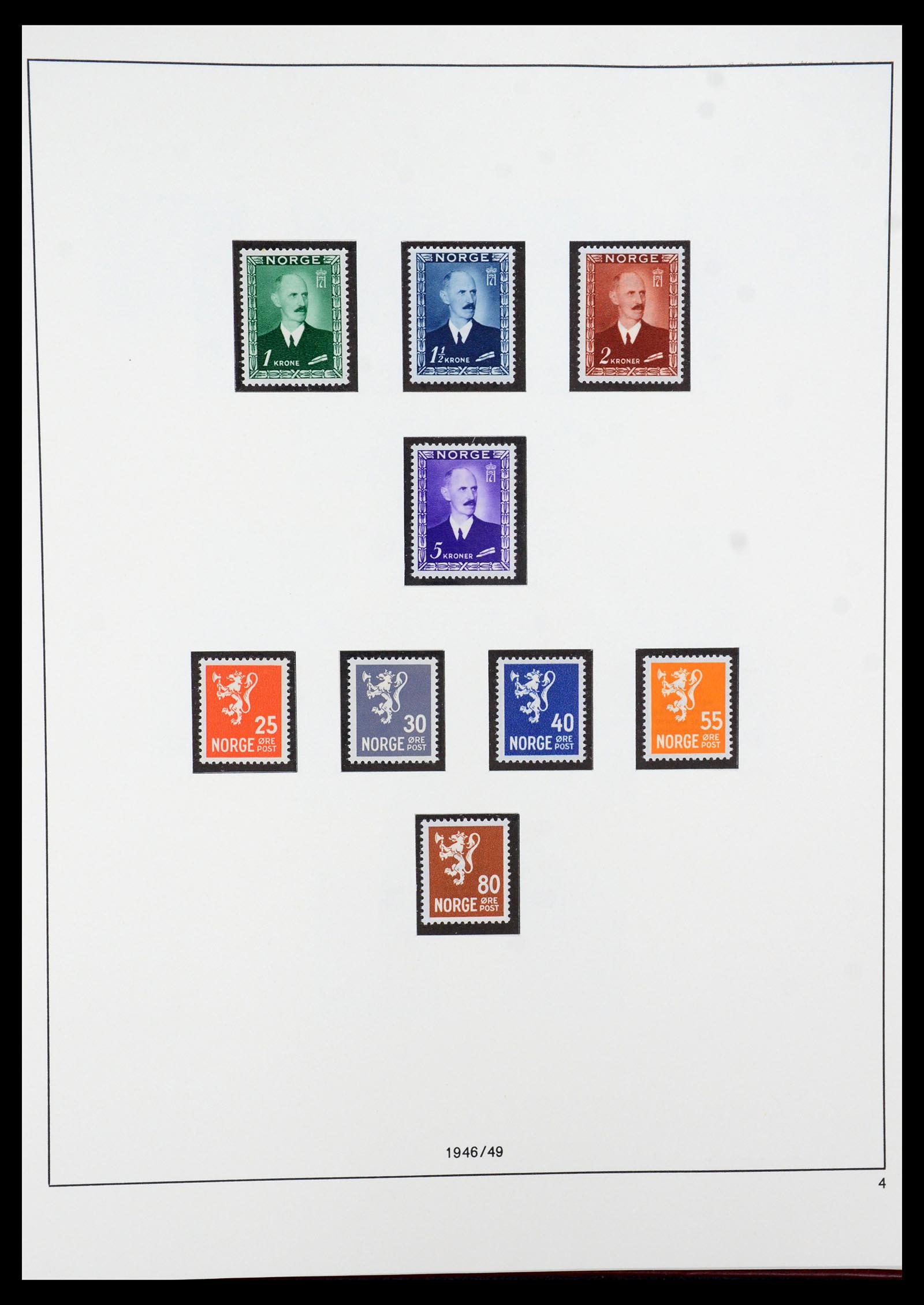 35309 003 - Postzegelverzameling 35309 Noorwegen 1945-1998.