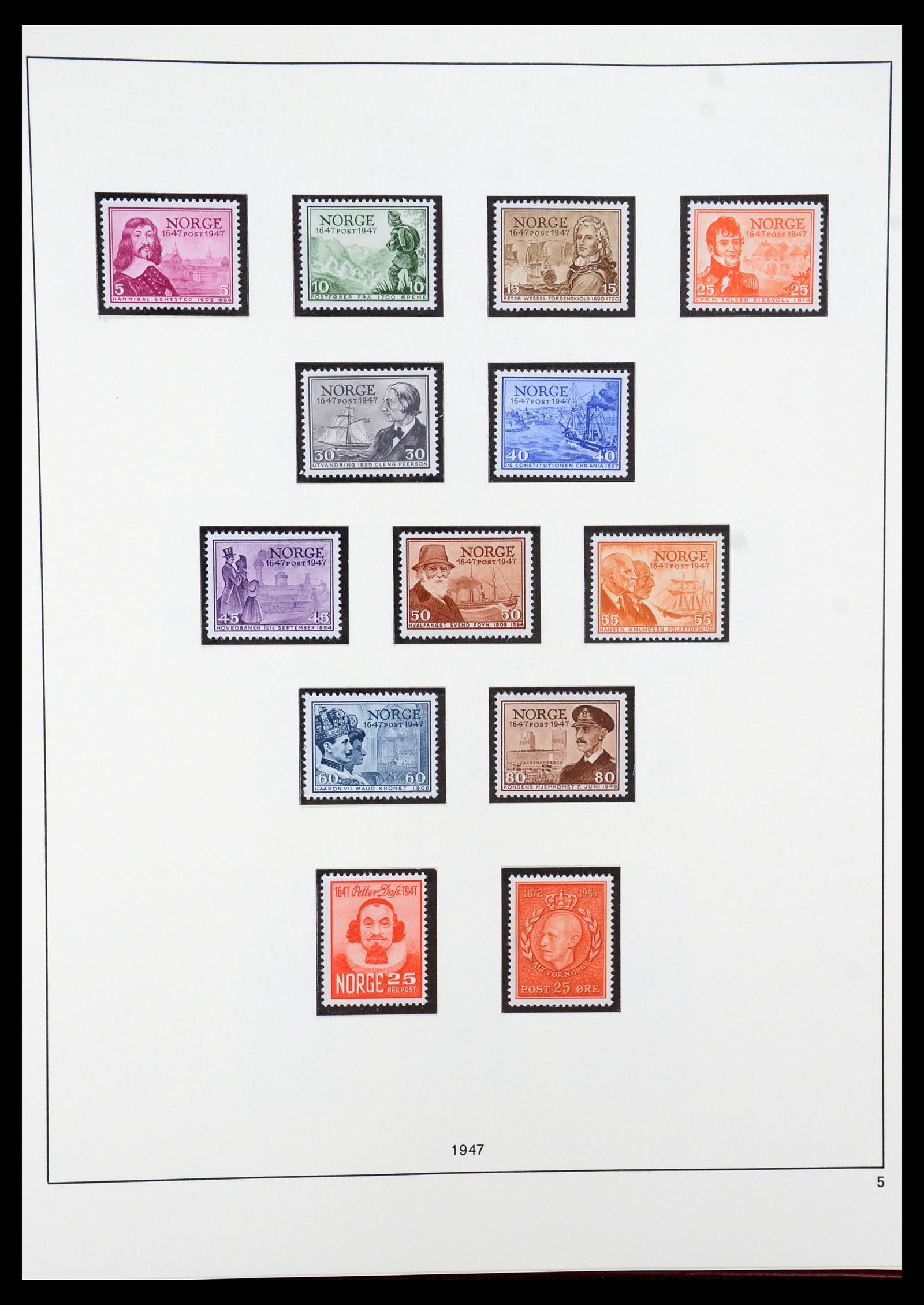 35309 004 - Postzegelverzameling 35309 Noorwegen 1945-1998.