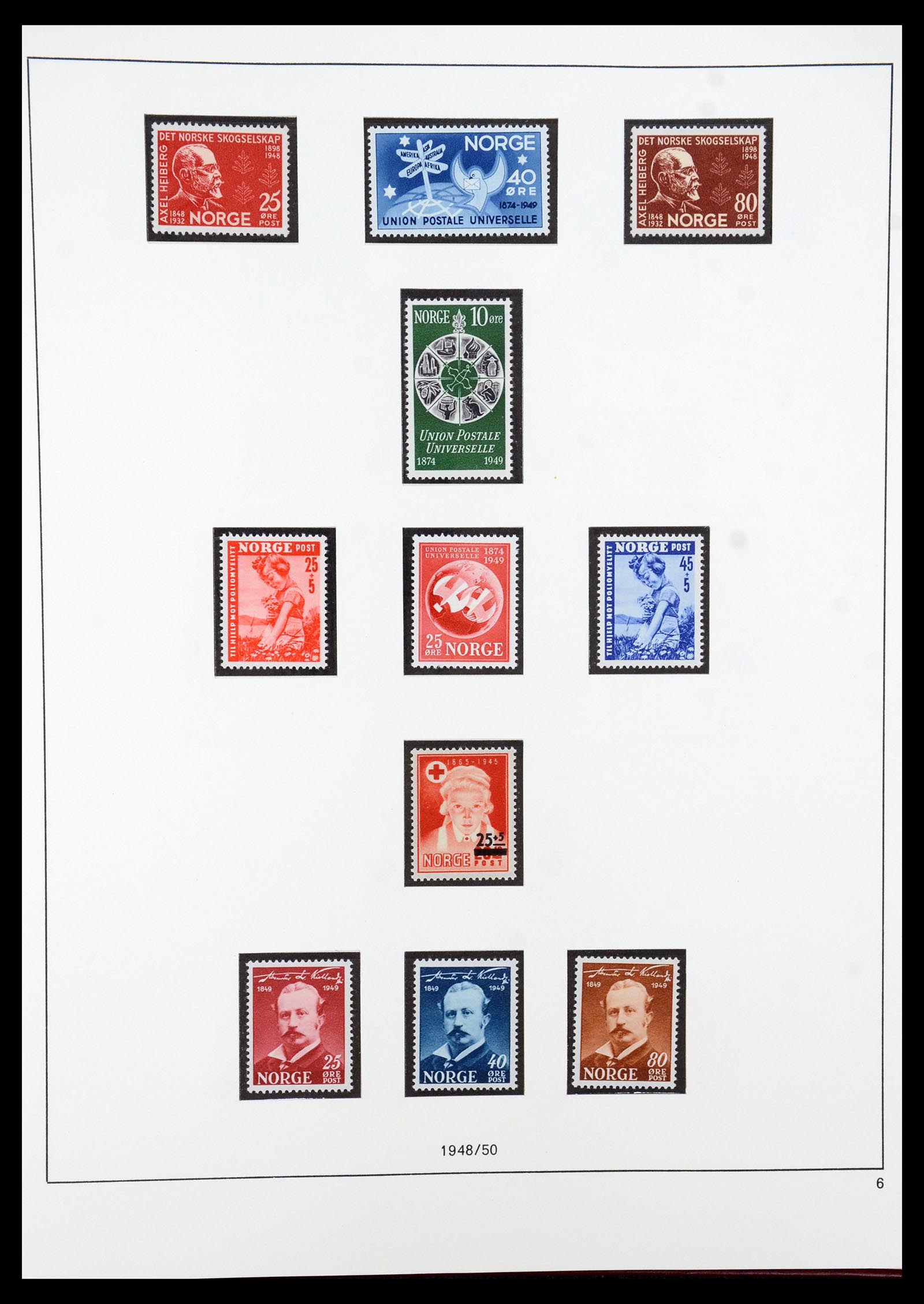 35309 005 - Postzegelverzameling 35309 Noorwegen 1945-1998.