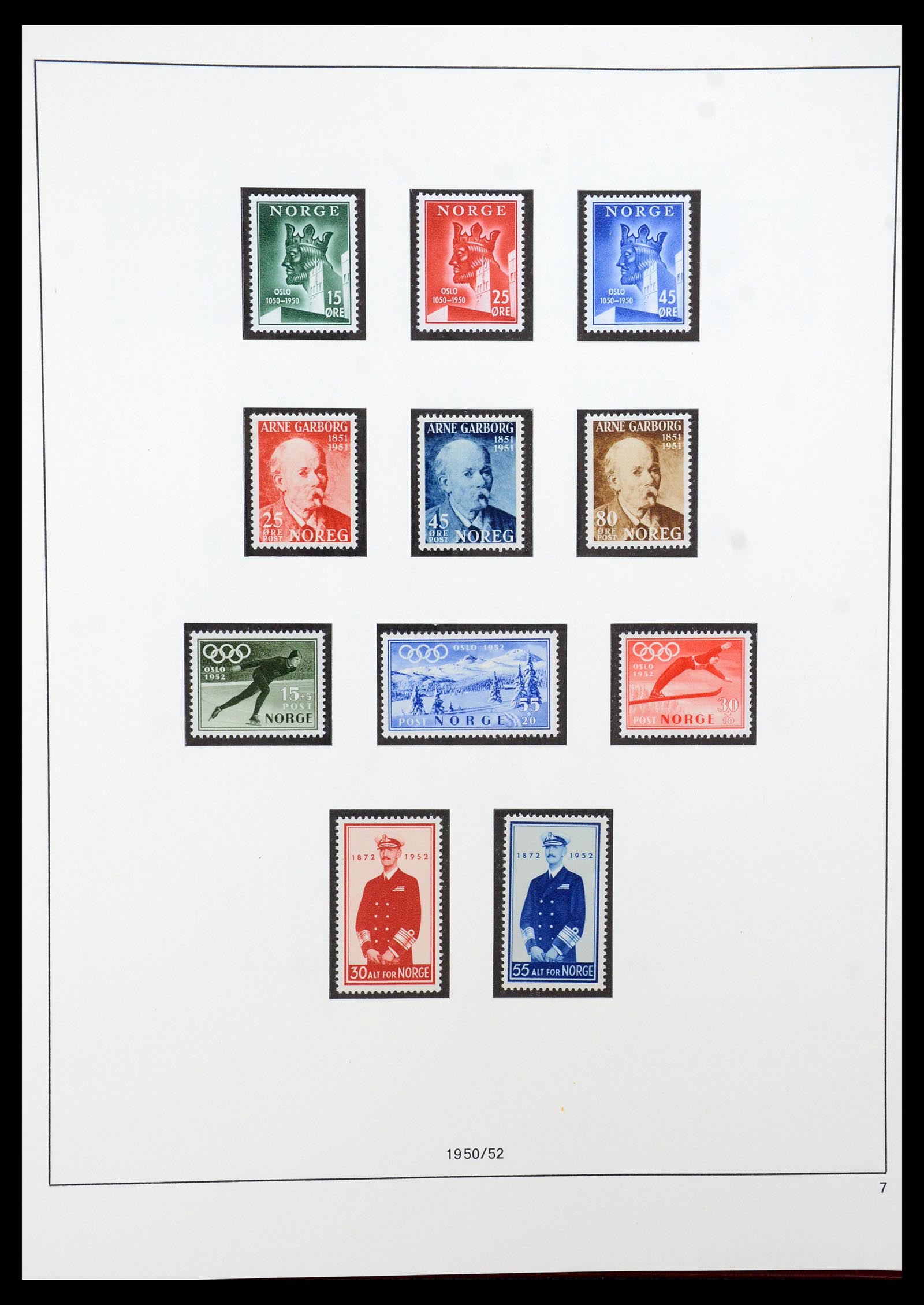 35309 006 - Postzegelverzameling 35309 Noorwegen 1945-1998.