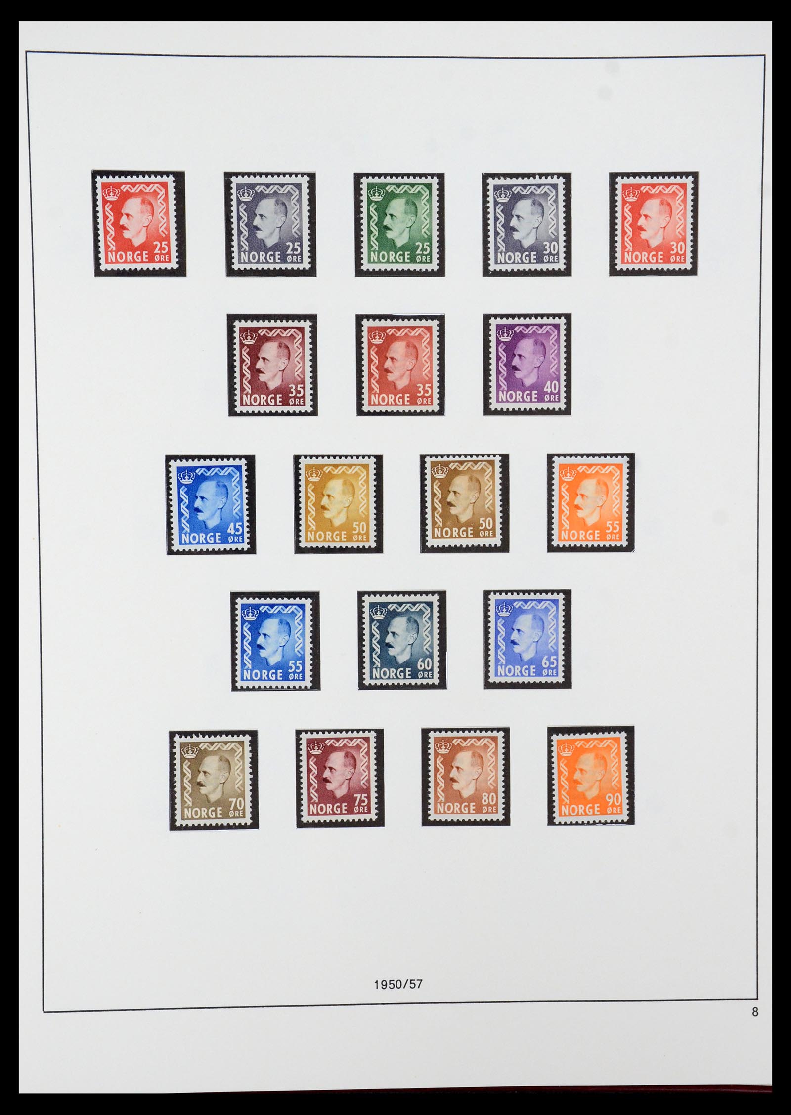 35309 007 - Postzegelverzameling 35309 Noorwegen 1945-1998.