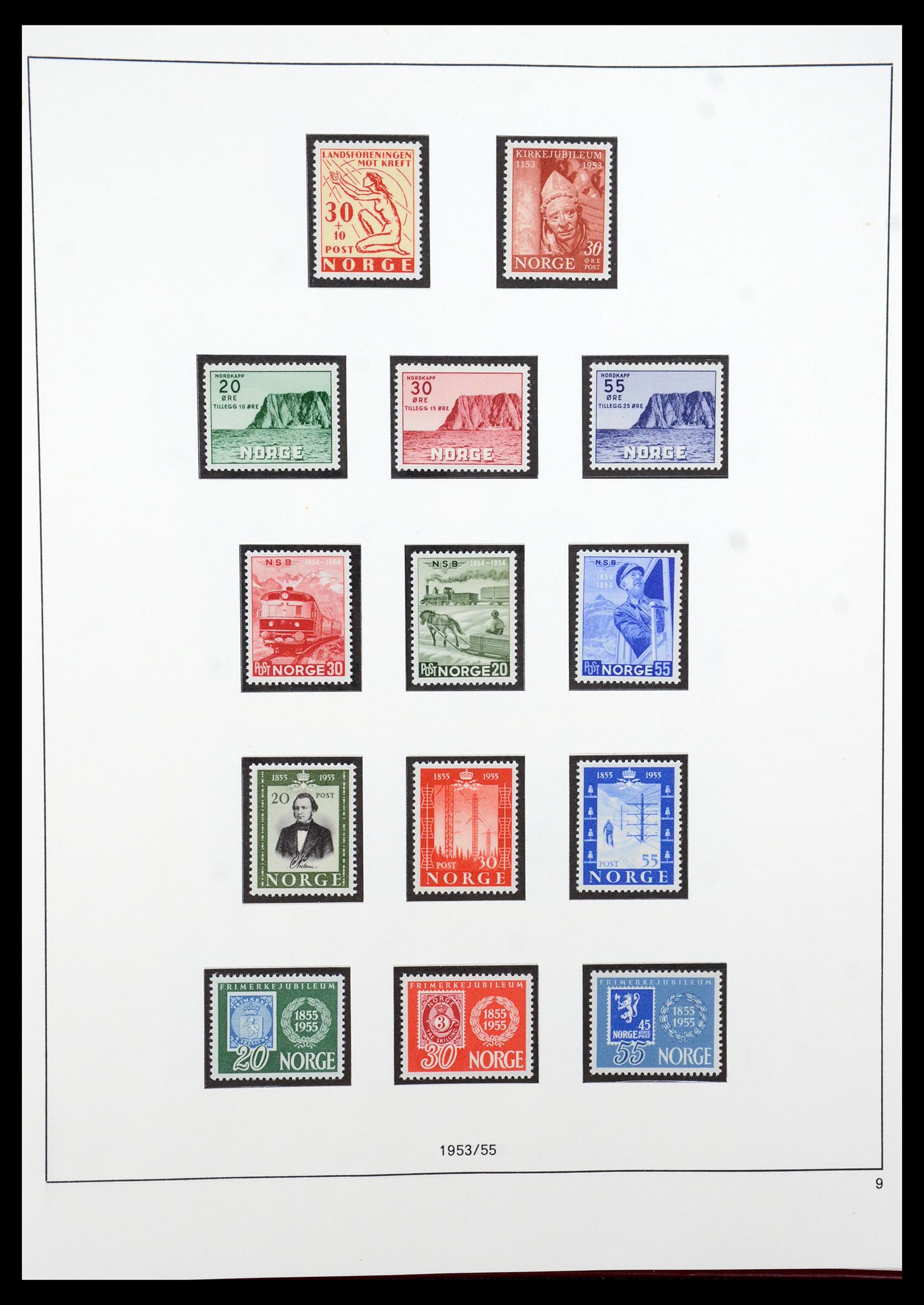 35309 008 - Postzegelverzameling 35309 Noorwegen 1945-1998.