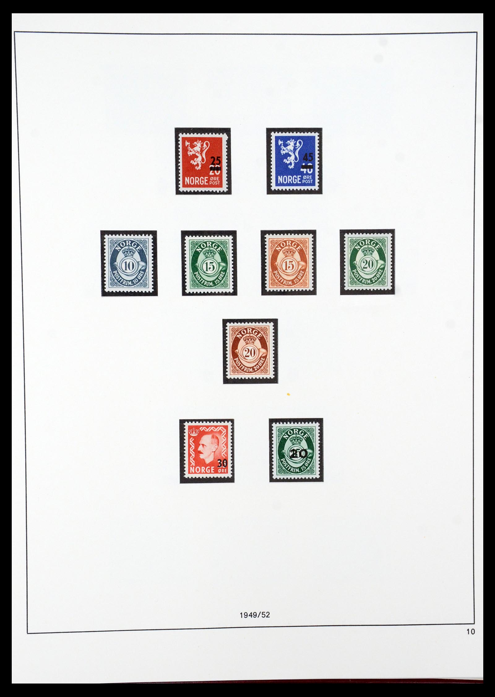 35309 009 - Postzegelverzameling 35309 Noorwegen 1945-1998.