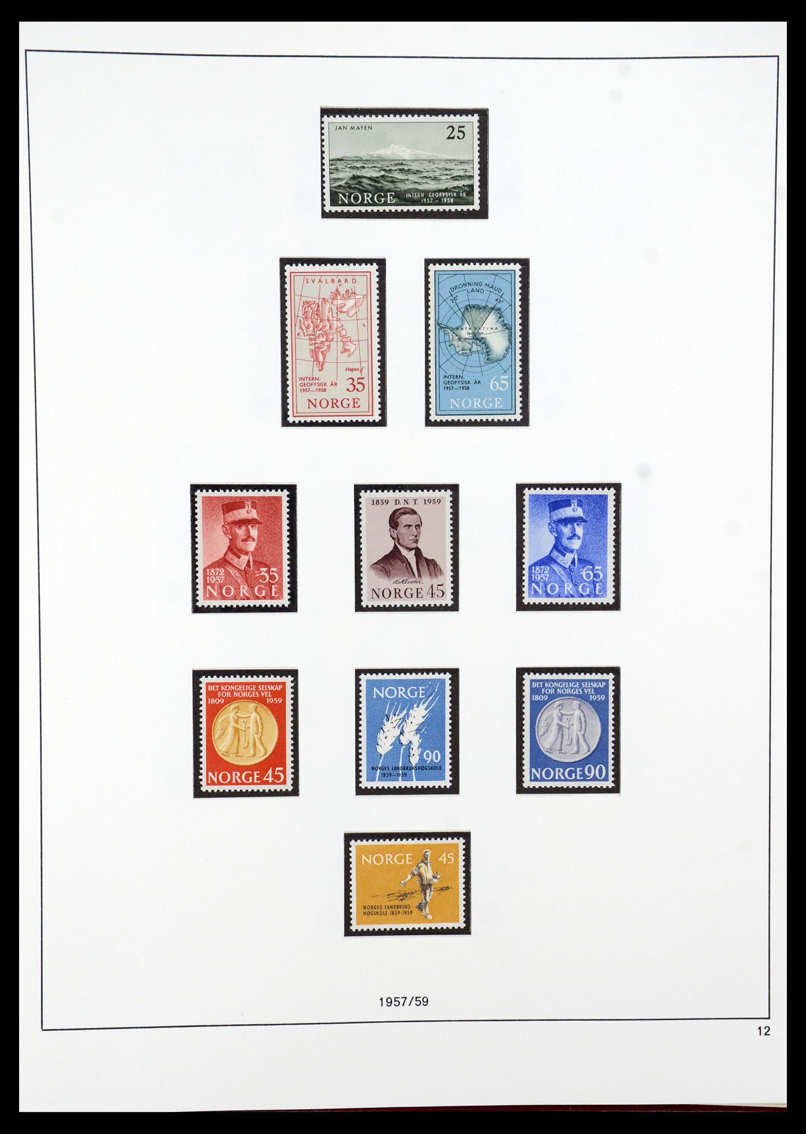 35309 011 - Postzegelverzameling 35309 Noorwegen 1945-1998.