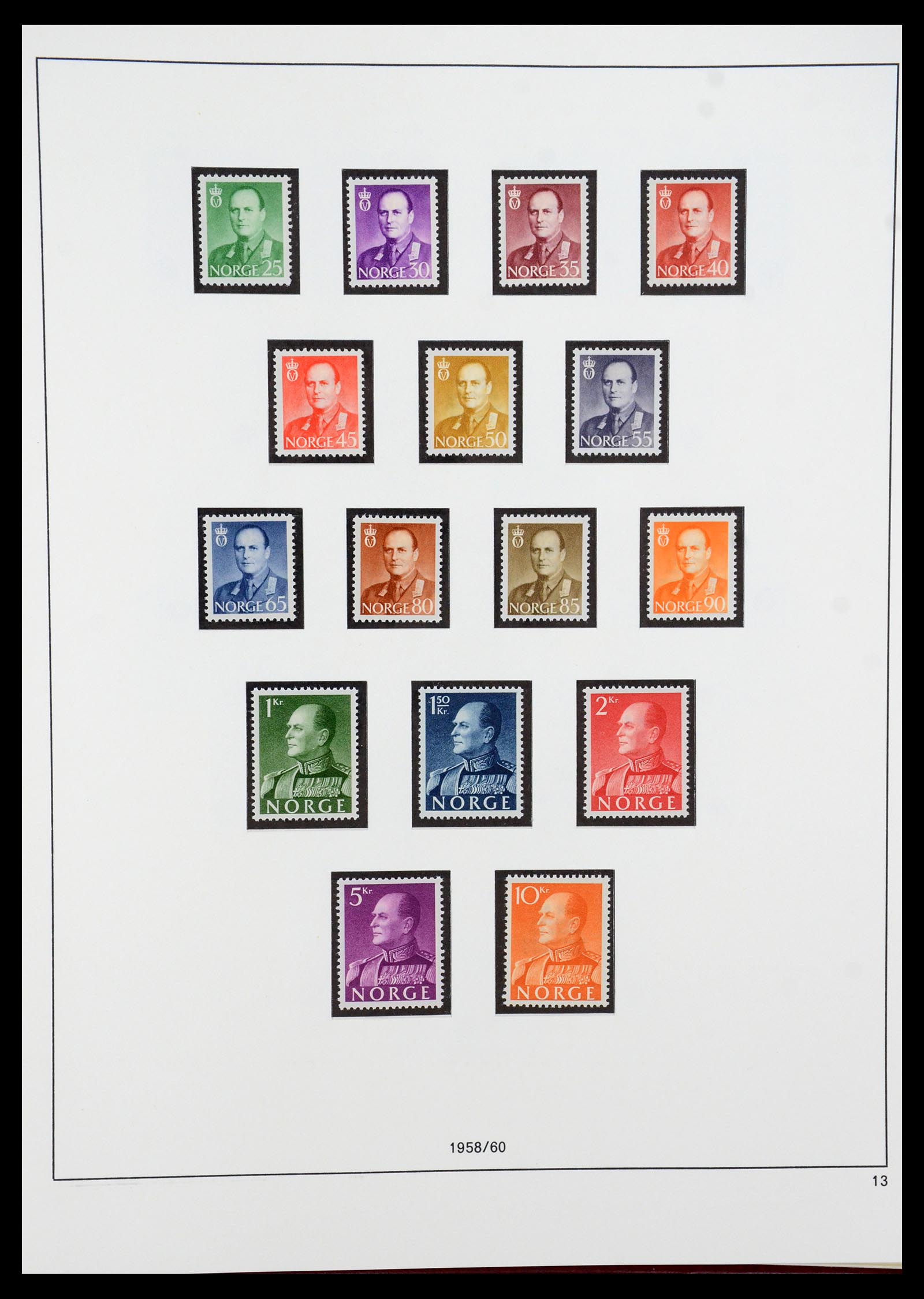 35309 012 - Postzegelverzameling 35309 Noorwegen 1945-1998.