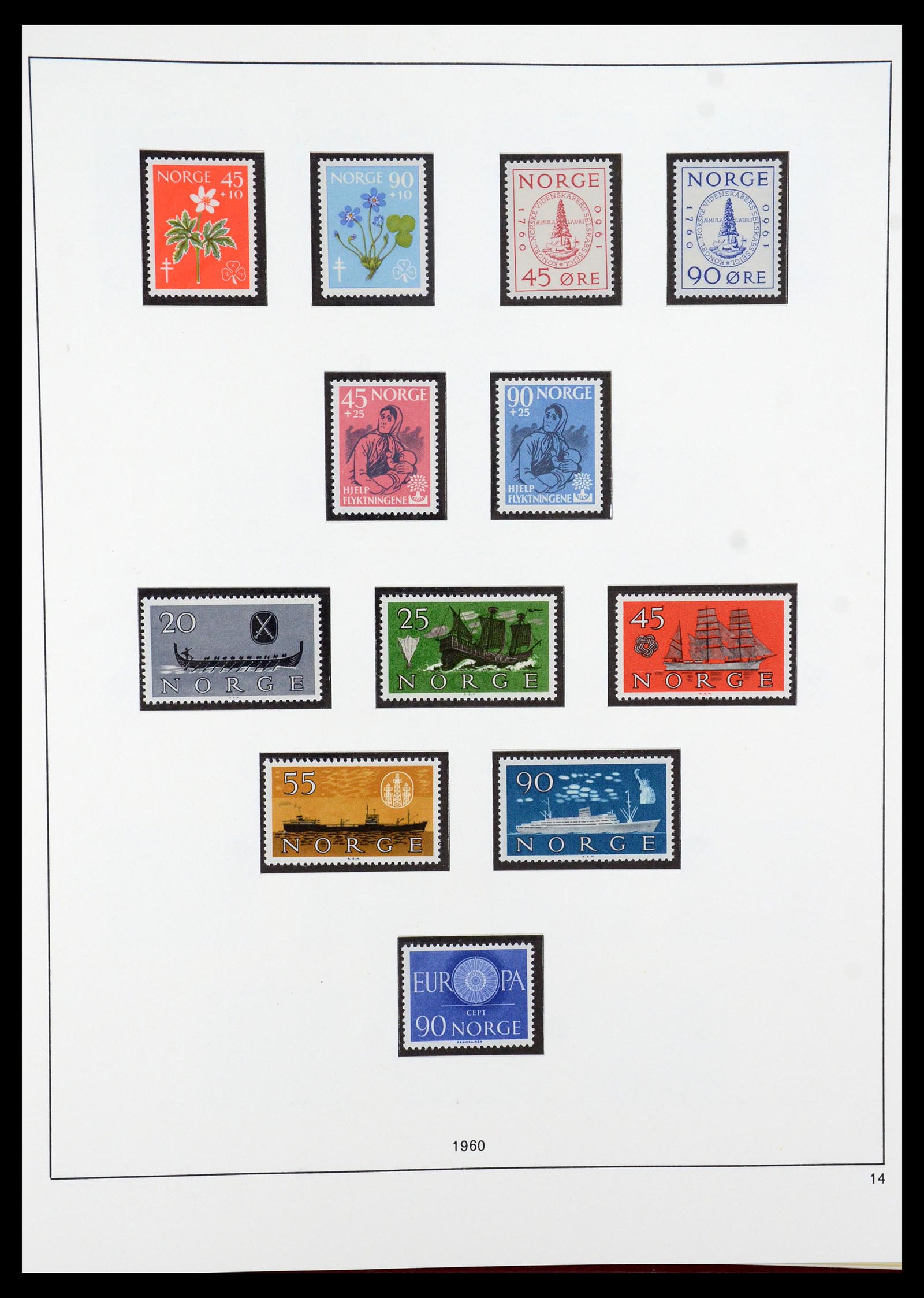 35309 013 - Postzegelverzameling 35309 Noorwegen 1945-1998.