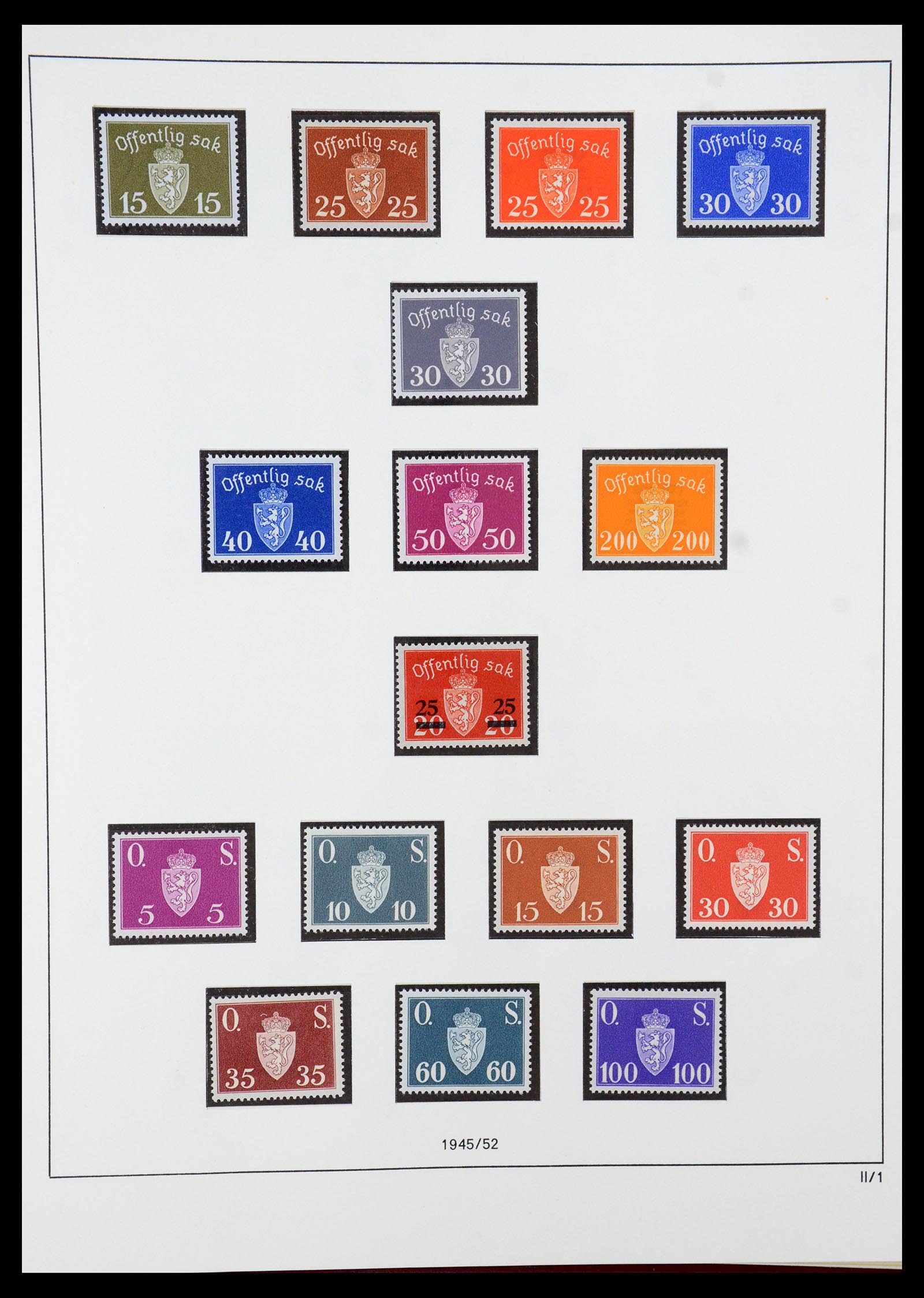 35309 014 - Postzegelverzameling 35309 Noorwegen 1945-1998.