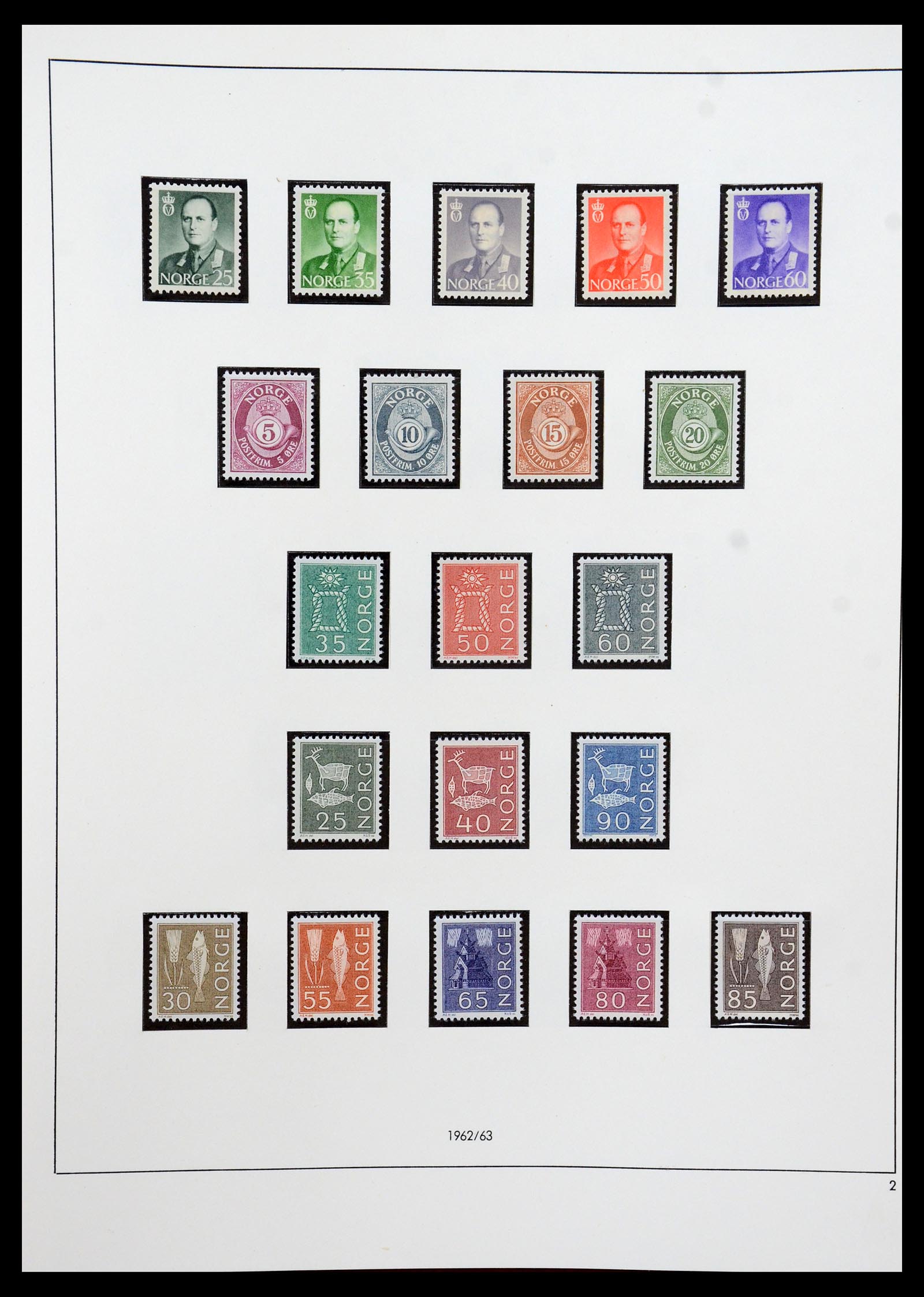 35309 017 - Postzegelverzameling 35309 Noorwegen 1945-1998.