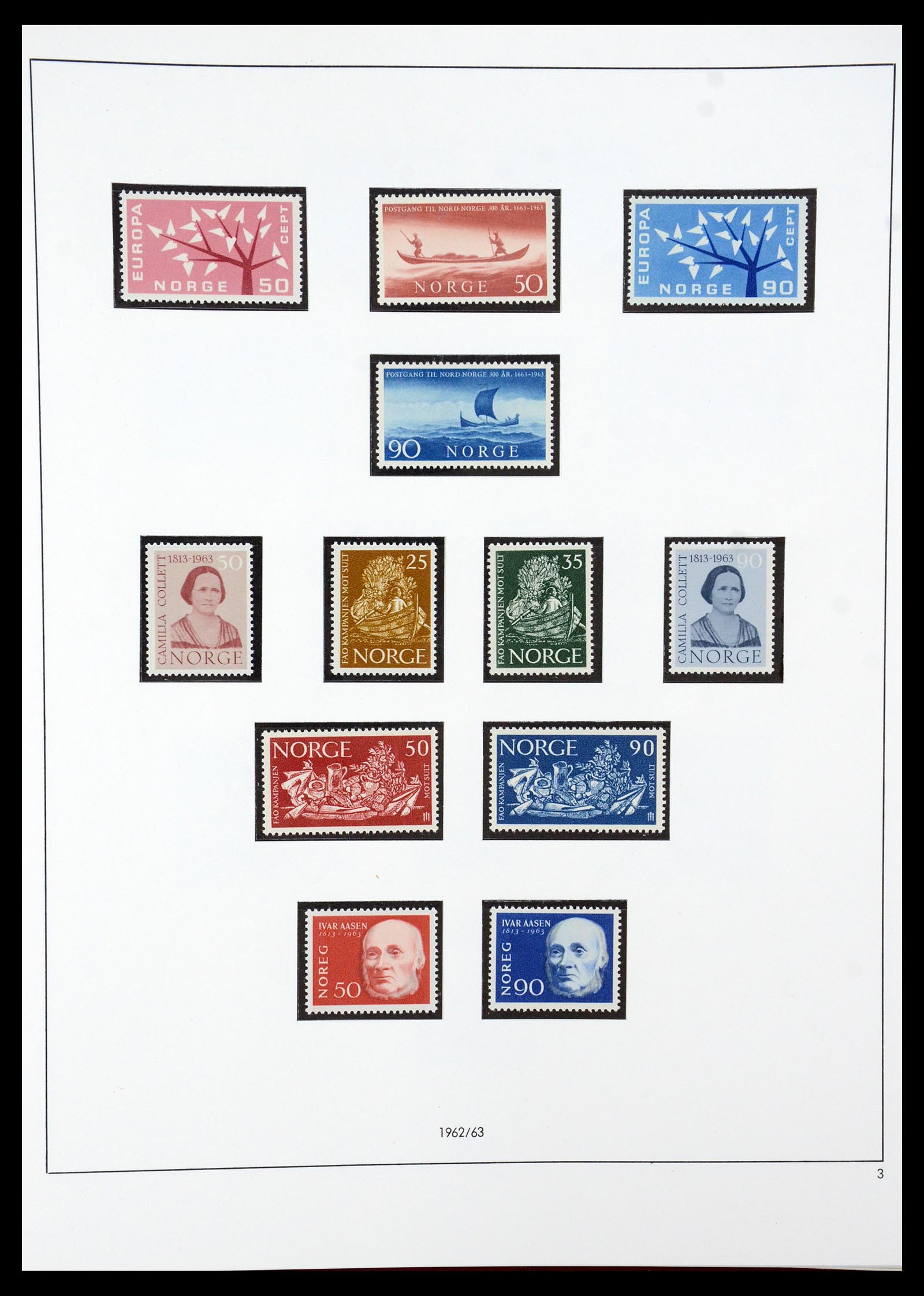 35309 018 - Postzegelverzameling 35309 Noorwegen 1945-1998.