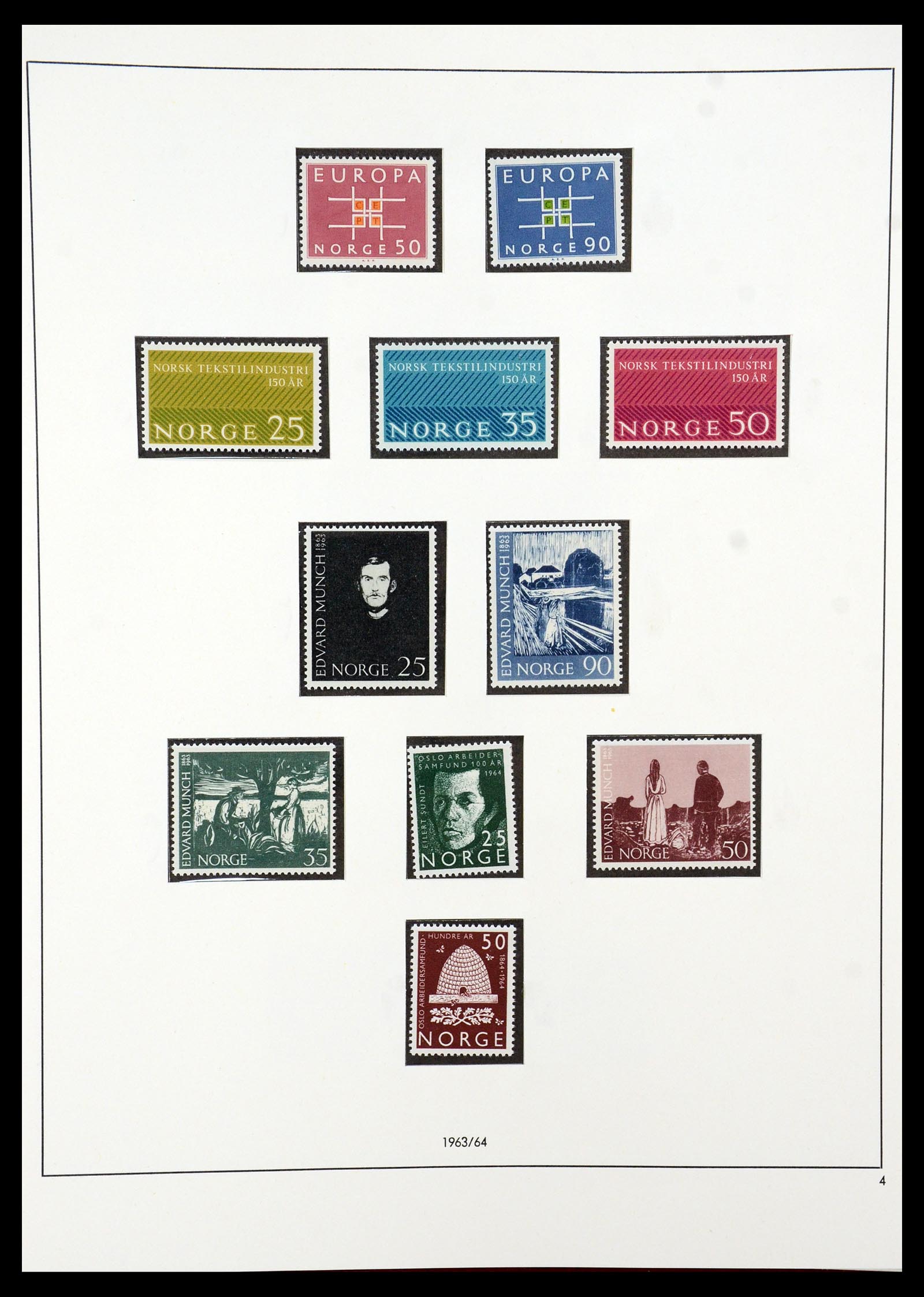 35309 019 - Postzegelverzameling 35309 Noorwegen 1945-1998.