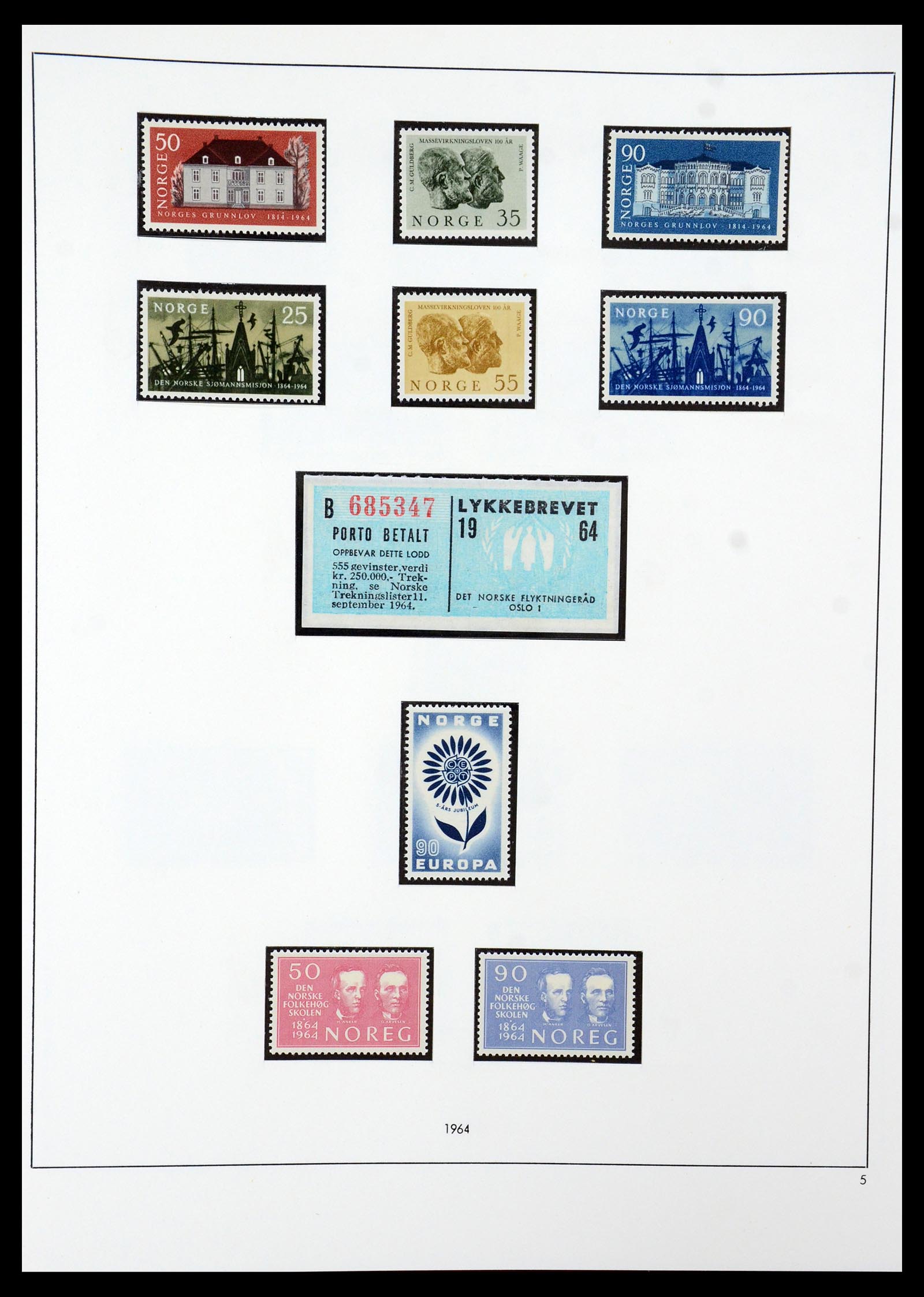 35309 020 - Postzegelverzameling 35309 Noorwegen 1945-1998.