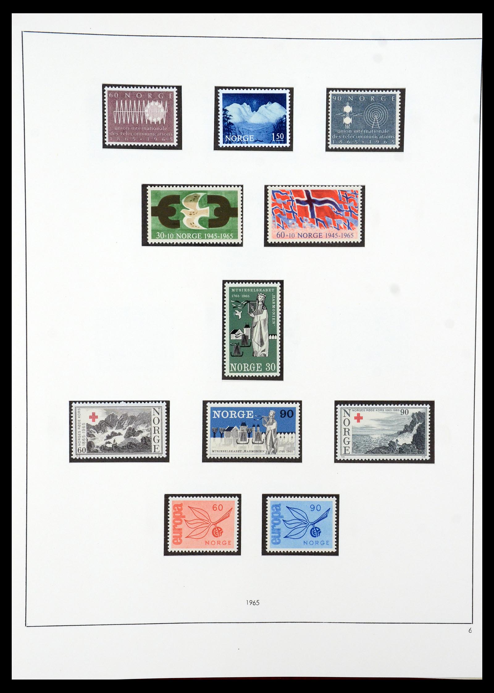 35309 021 - Postzegelverzameling 35309 Noorwegen 1945-1998.