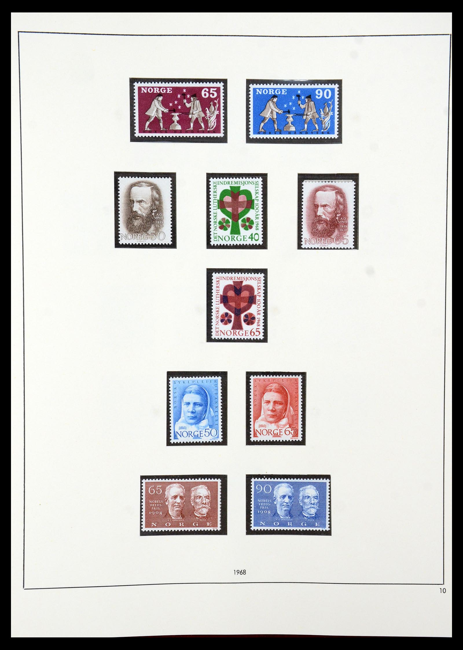 35309 025 - Postzegelverzameling 35309 Noorwegen 1945-1998.