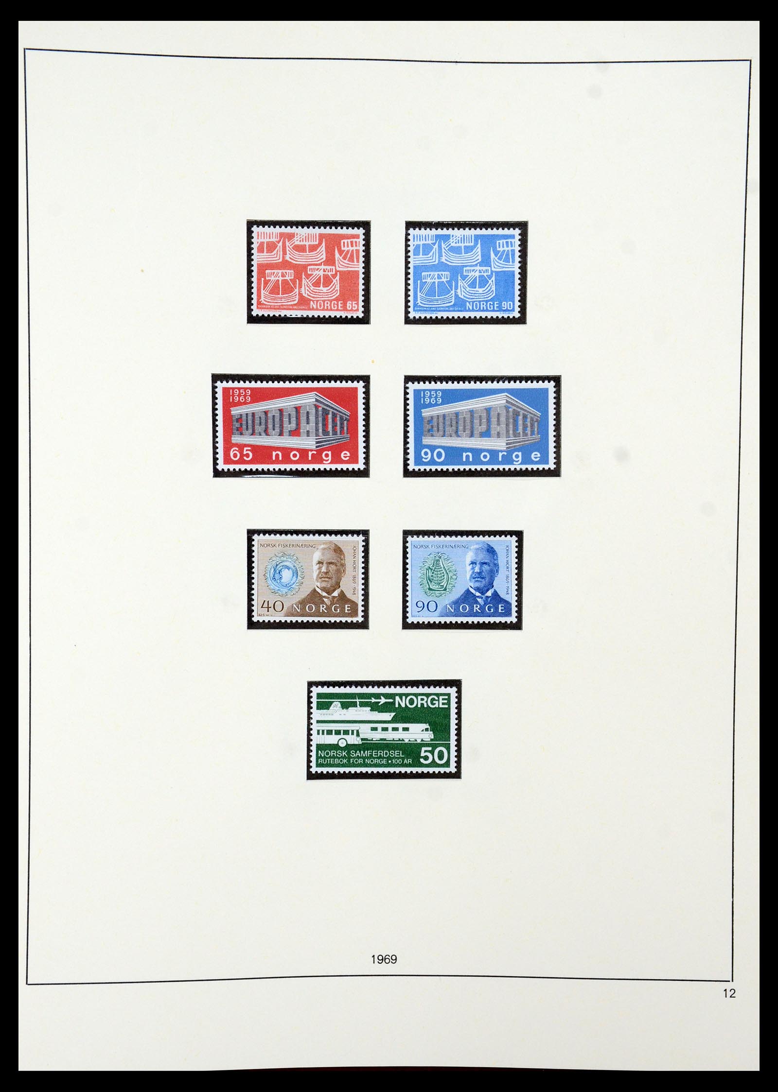 35309 027 - Postzegelverzameling 35309 Noorwegen 1945-1998.