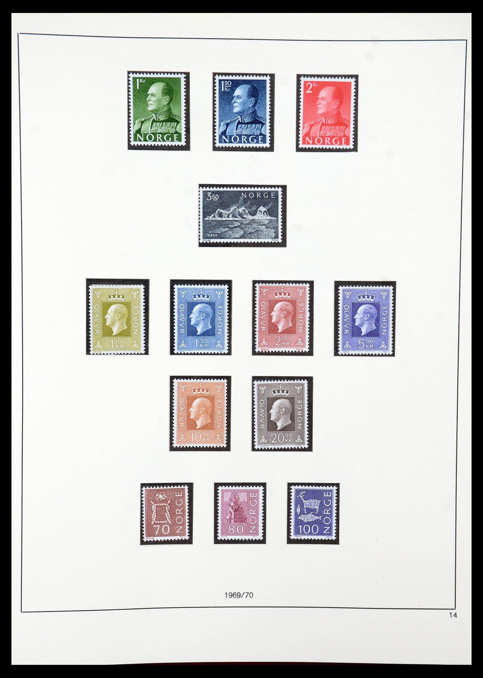 35309 029 - Postzegelverzameling 35309 Noorwegen 1945-1998.