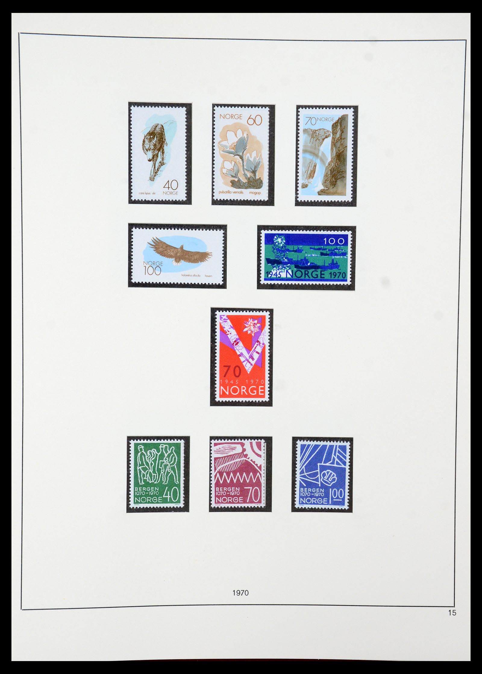 35309 030 - Postzegelverzameling 35309 Noorwegen 1945-1998.