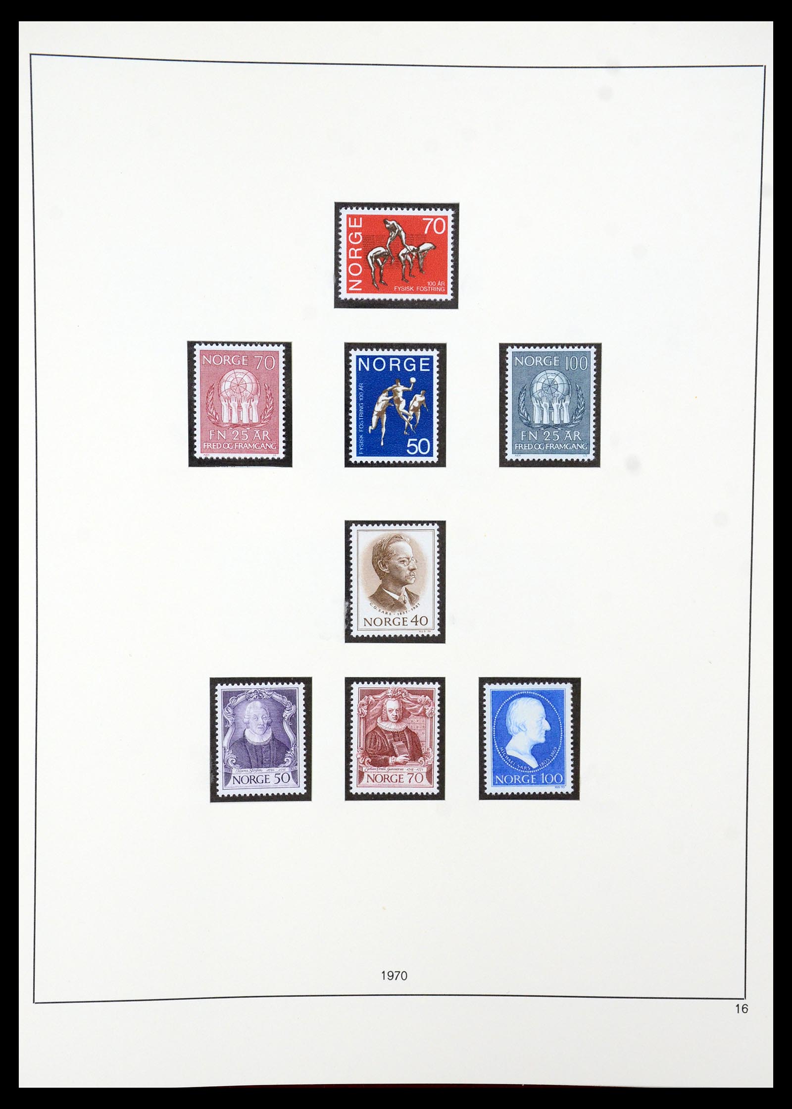 35309 031 - Postzegelverzameling 35309 Noorwegen 1945-1998.